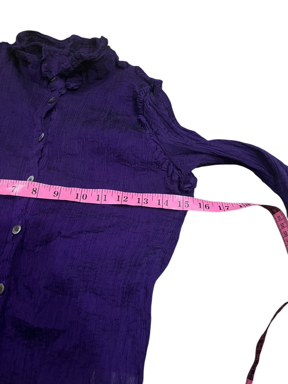 Issey Miyake ISSEY MIYAKE PLEATED DIAMOND CUT SHIRT MIO1FJ521 Size S / US 4 / IT 40 - 14 Thumbnail