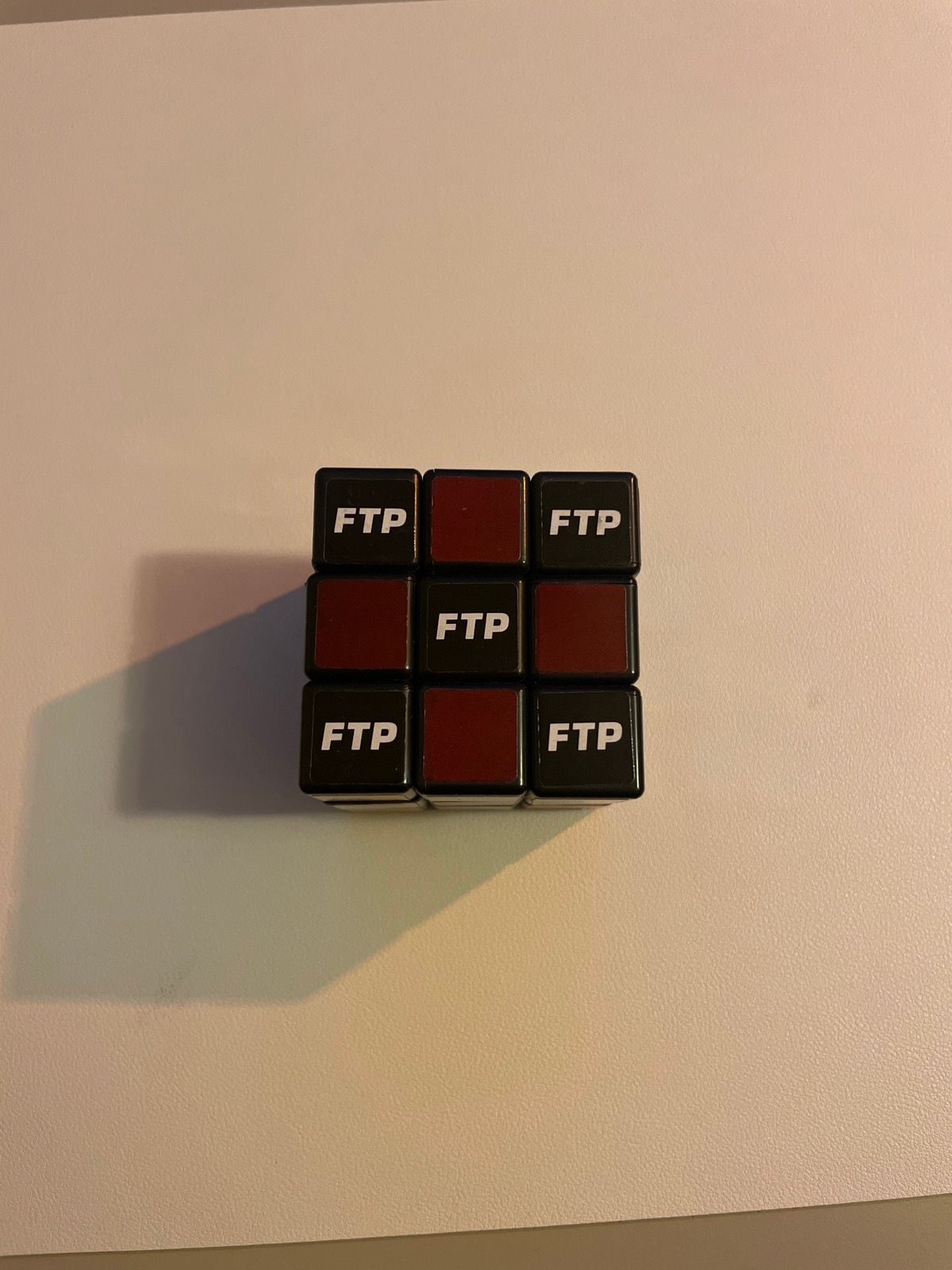 Pre-owned Fuck The Population Ftp Rubik's Cube In Multicolor