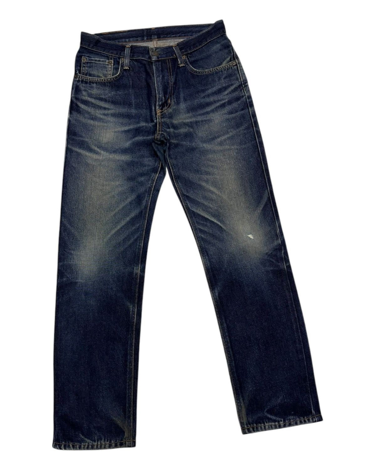 Kapital 🔥EDWIN JAPAN NO.403 JAPAN BLUE DISTRESSED DENIM JEAN Size US 30 / EU 46 - 3 Thumbnail