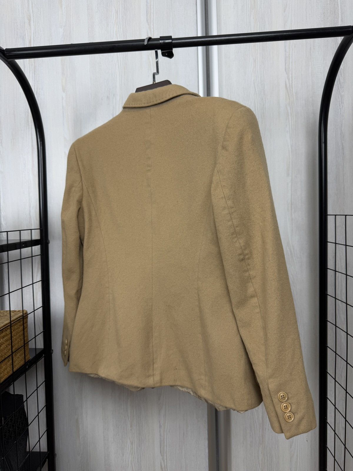 Max Mara Max Mara beige brown wool cashmere blazer Size M / US 6-8 / IT 42-44 - 8 Thumbnail
