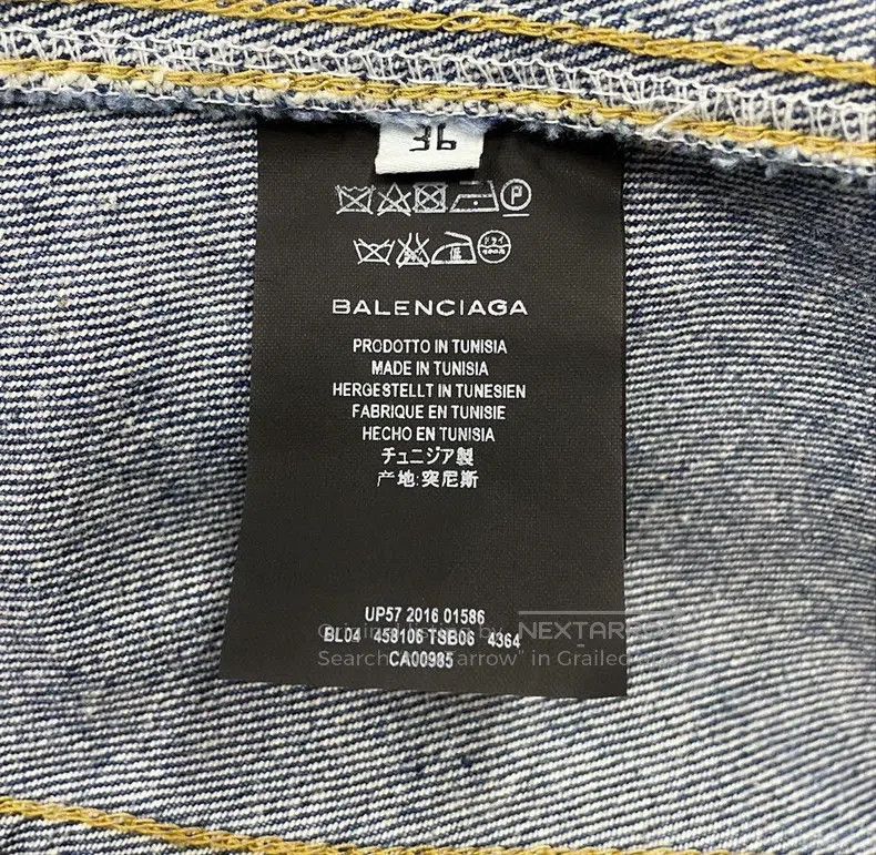 Balenciaga Balenciaga Blue Denim Jacket Size XS / US 0-2 / IT 36-38 - 6 Thumbnail
