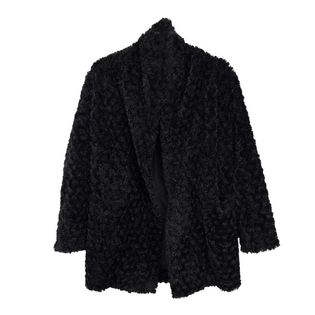 Other WILFRED FREE Greta Plush Faux fur Black Jacket sz XXS Size XXS / US 00 / IT 34 - 2 Thumbnail