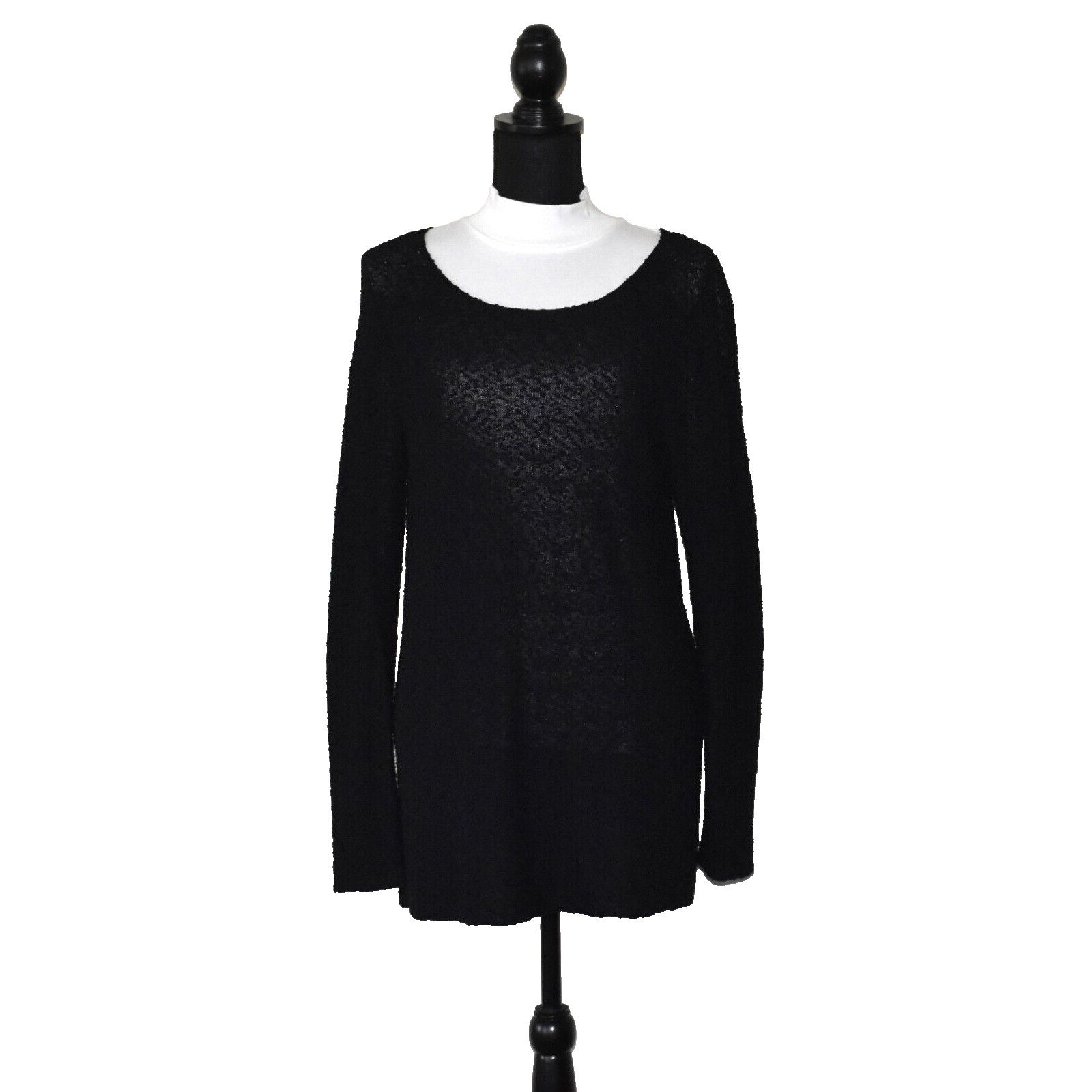 Eileen Fisher EILEEN FISHER Viscose Nylon Knit Round Neck Sweater Size L Size L / US 10 / IT 46 - 1 Thumbnail