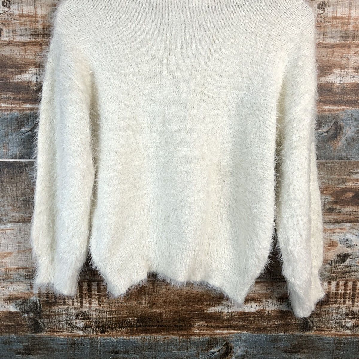 Homespun Knitwear × Japanese Brand DLL Earth Music & Econology Ivory Knitwear #C226 Size S / US 4 / IT 40 - 15 Thumbnail
