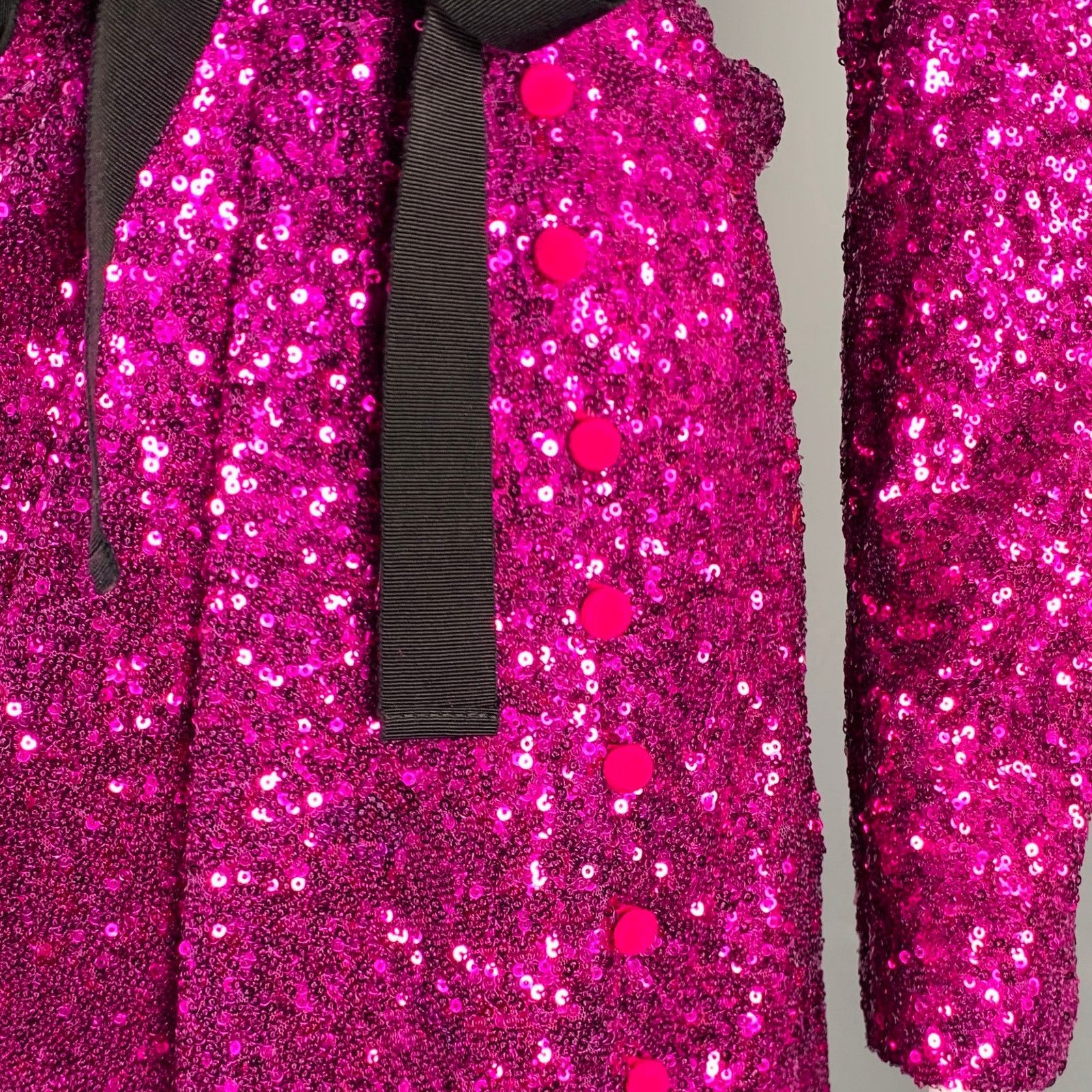 Prabal Gurung Size 6 Purple Polyester Sequined Open Back Dress Size M / US 6-8 / IT 42-44 - 3 Thumbnail