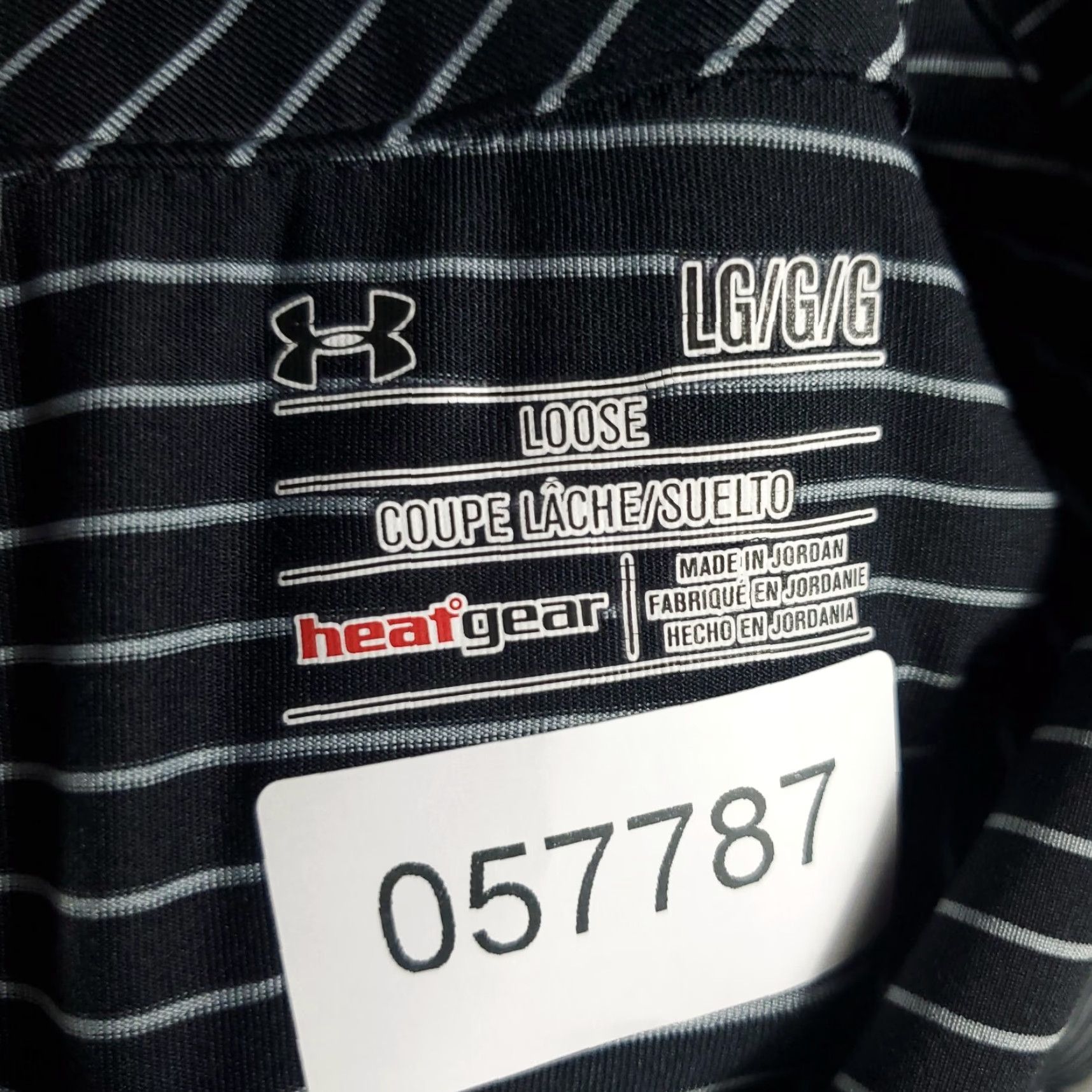 Under Armour Under Armour Shirt Mens Large Black Striped Polo Short Sleeve Golf Casual Size US L / EU 52-54 / 3 - 8 Thumbnail