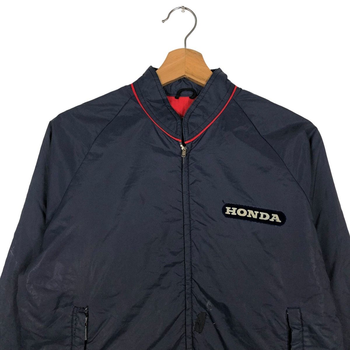 Japanese Brand 🔥VINTAGE ZIPPER BIKER JACKET HONDA BIG LOGO RACING Size US M / EU 48-50 / 2 - 3 Thumbnail