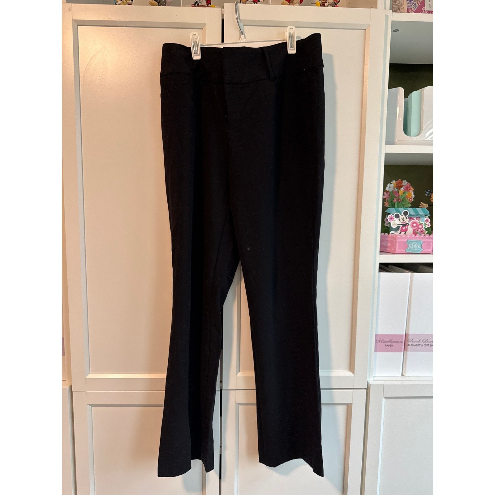 Nine West Nine West Black Bootcut Pants Women 8 High Waisted - B005 Size 30" / US 8 / IT 44 - 3 Thumbnail