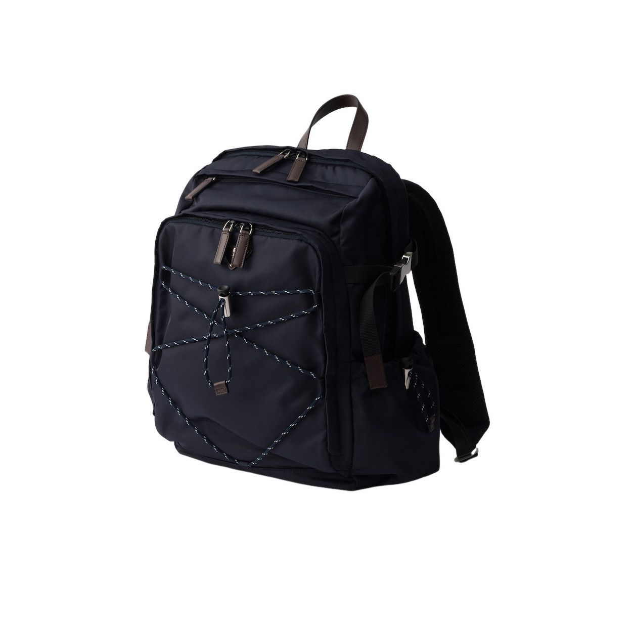 Prada PRADA $3100 Navy Speedrock Re-Nylon and leather backpack New Size ONE SIZE - 2 Thumbnail