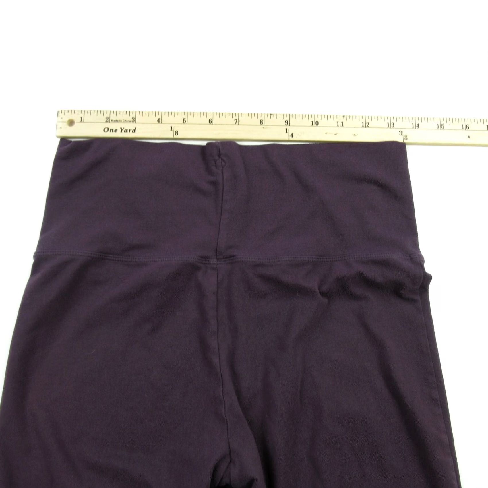 Prana Prana Leggings Women Burgundy Workout Gym Stretch Lightweight Yoga 26X29 Size 32" / US 10 / IT 46 - 5 Thumbnail
