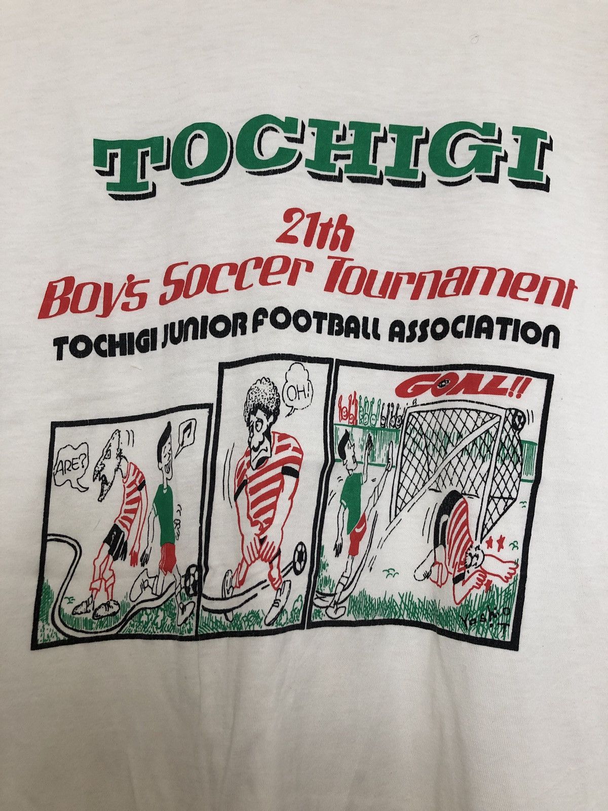 Vintage Vintage Tochigi Soccer T-Shirt Size US M / EU 48-50 / 2 - 2 Thumbnail
