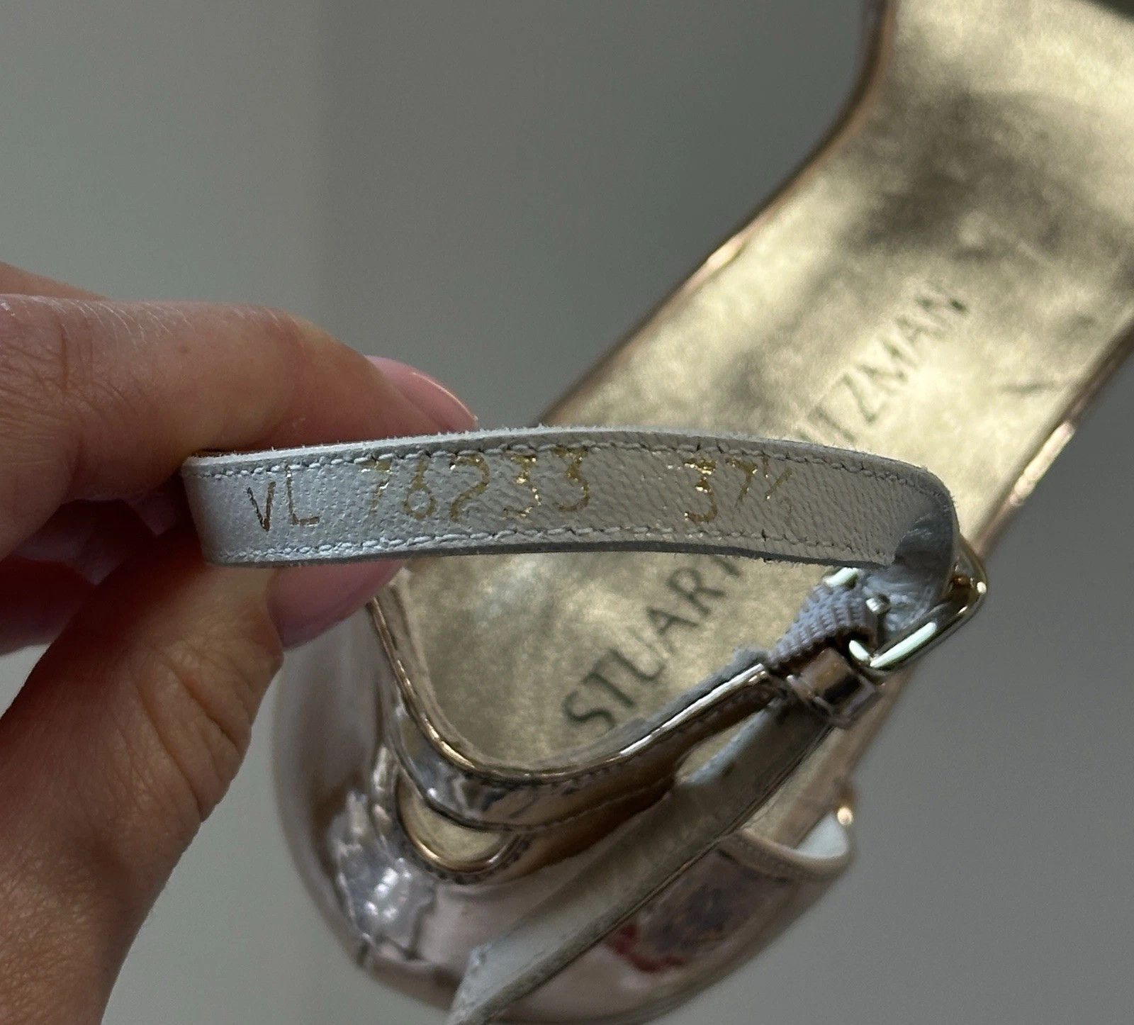 Stuart Weitzman Stuart Weitzman Shoes Womens Gold Heels Sandals Heeled Size US 7.5 / IT 37.5 - 16 Thumbnail