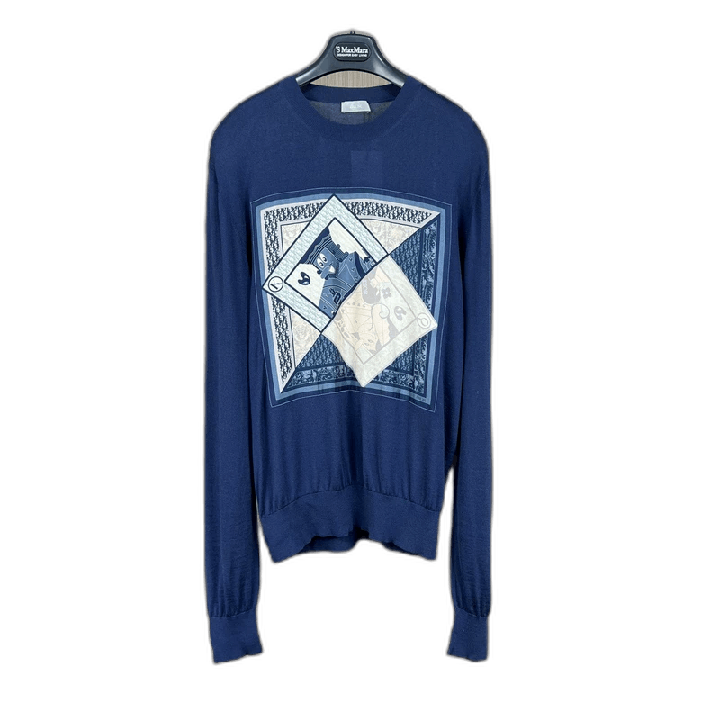 Dior Dior Kenny Scharf Embroidered Wool Knit Sweater-yf Size US M / EU 48-50 / 2 - 1 Thumbnail