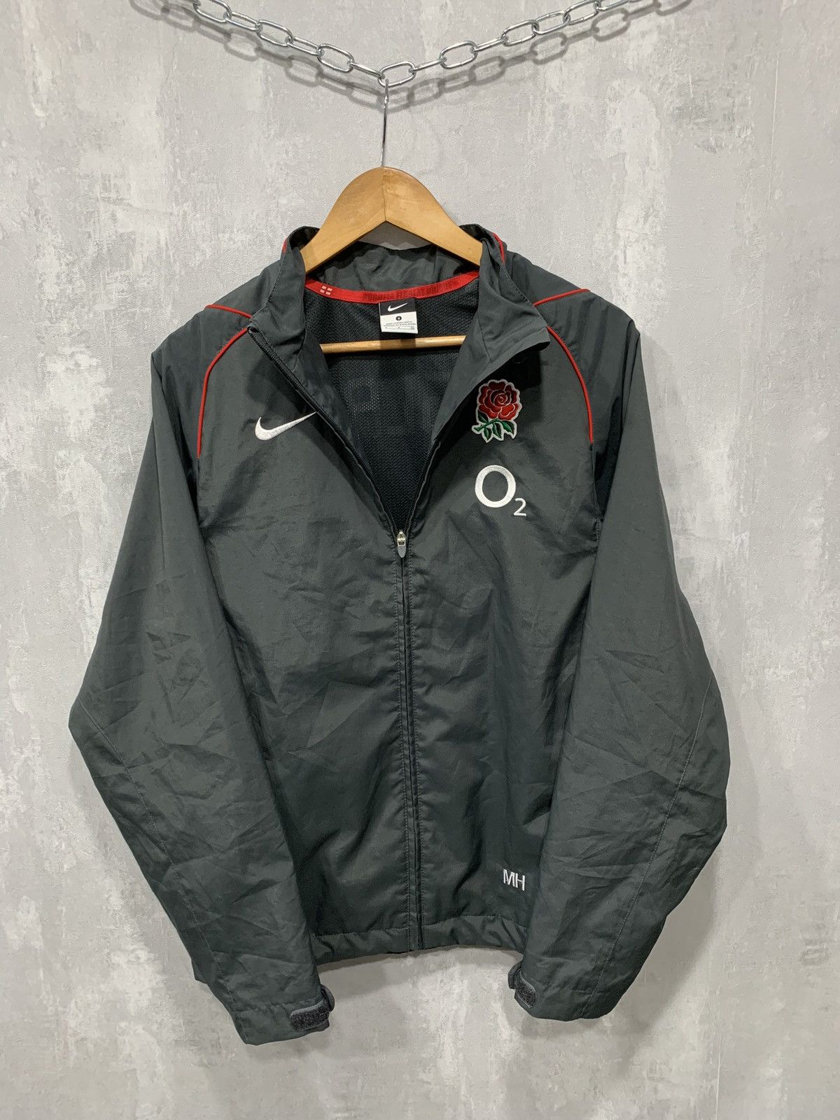 Nike × Vintage Vintage Nike England Windbreaker Jacket Big Logo Baggy 90s Size US S / EU 44-46 / 1 - 9 Thumbnail