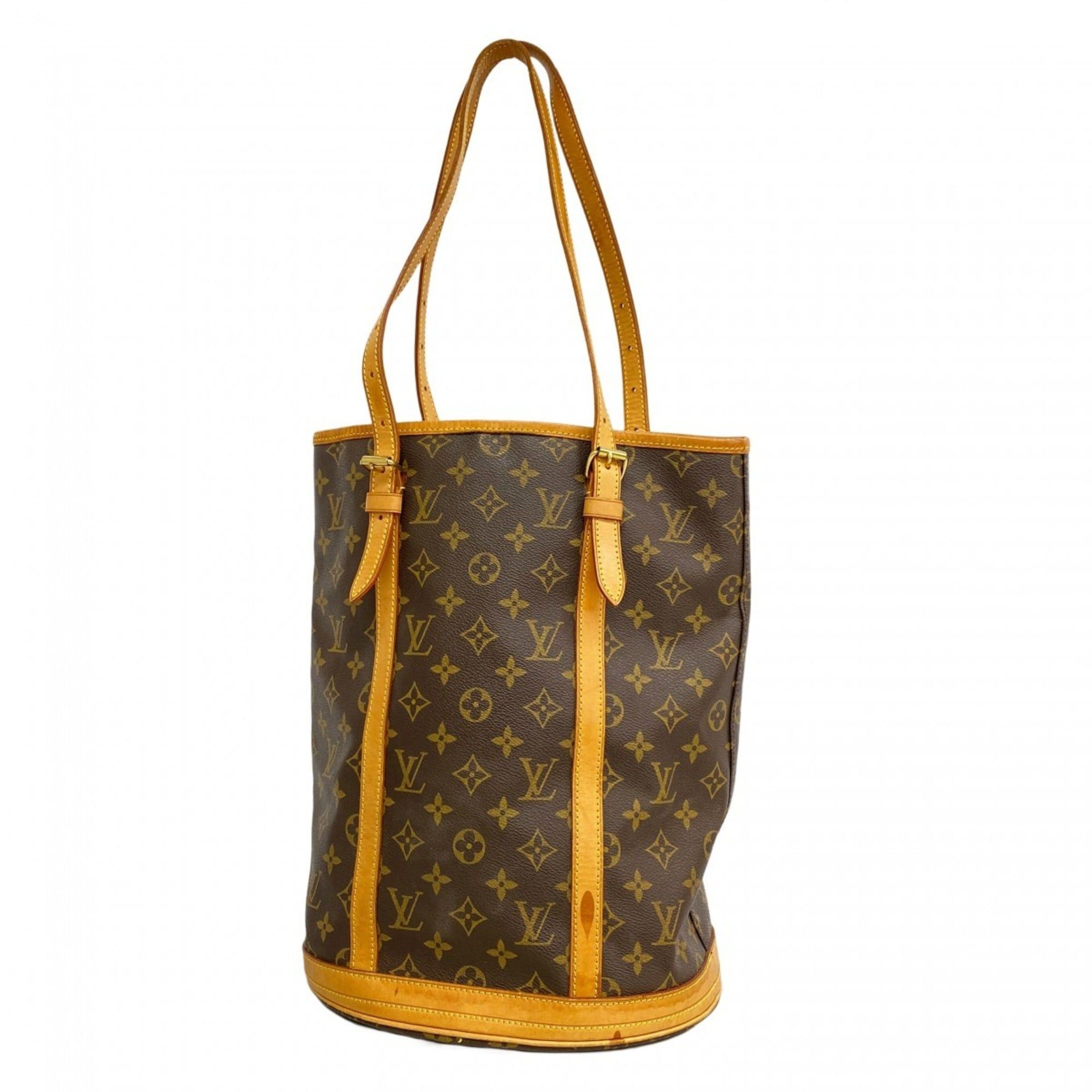 Louis Vuitton Monogram Bucket Gm Tote Bag M42236 Brown (Women's)