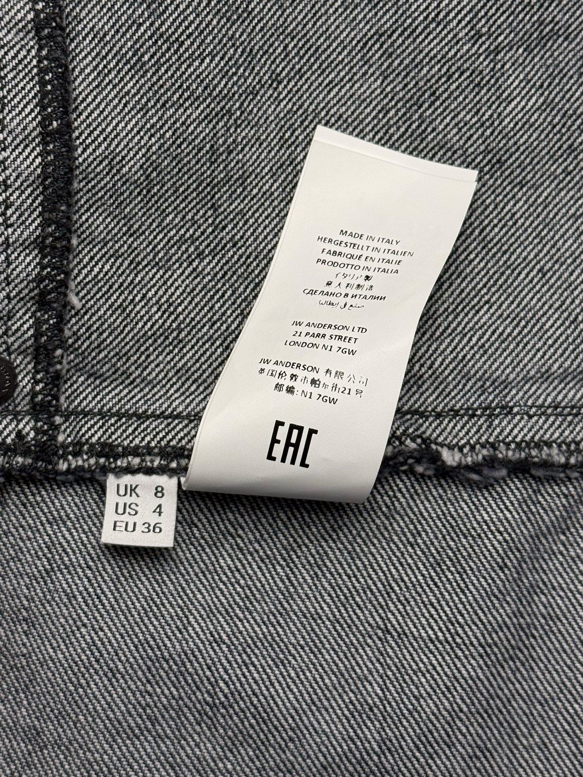 JW Anderson J.W. Anderson deconstructed jersey denim mini dress Size S / US 4 / IT 40 - 5 Thumbnail