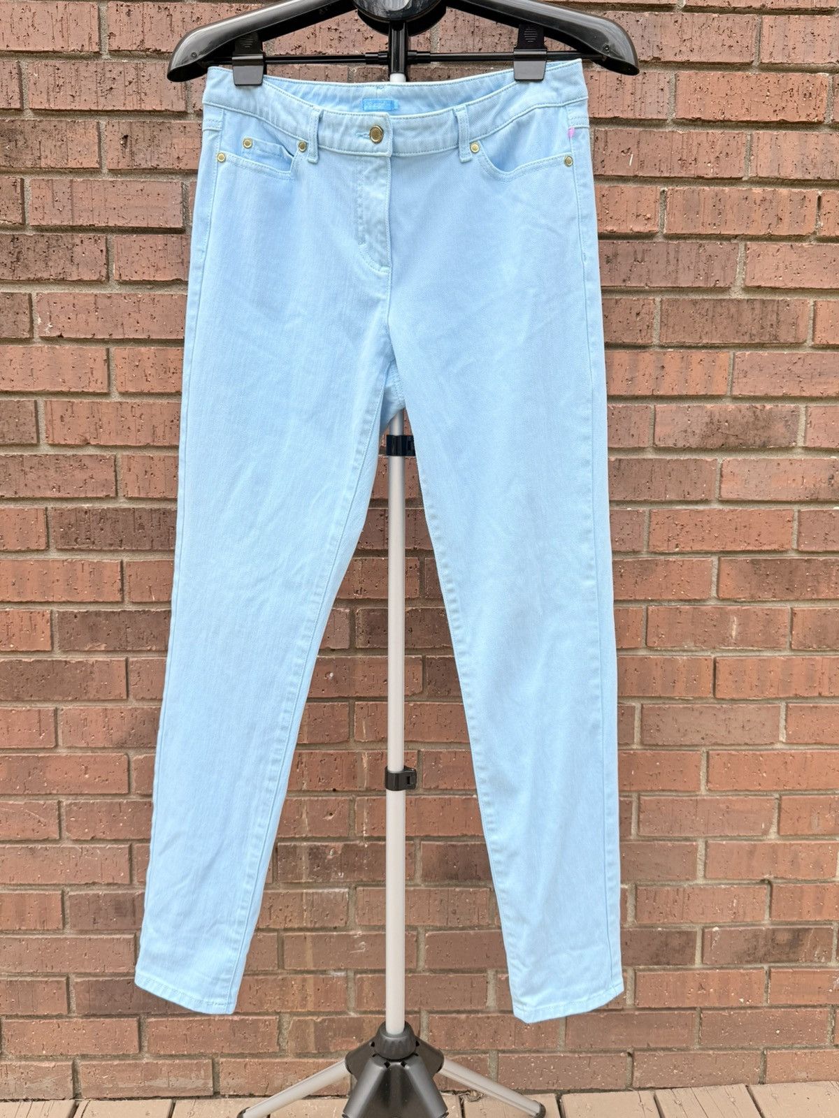 J.McLaughlin J. McLaughlin Womens Ice Blue Lexi Jeans Stretch Pants Size 32" / US 10 / IT 46 - 2 Thumbnail