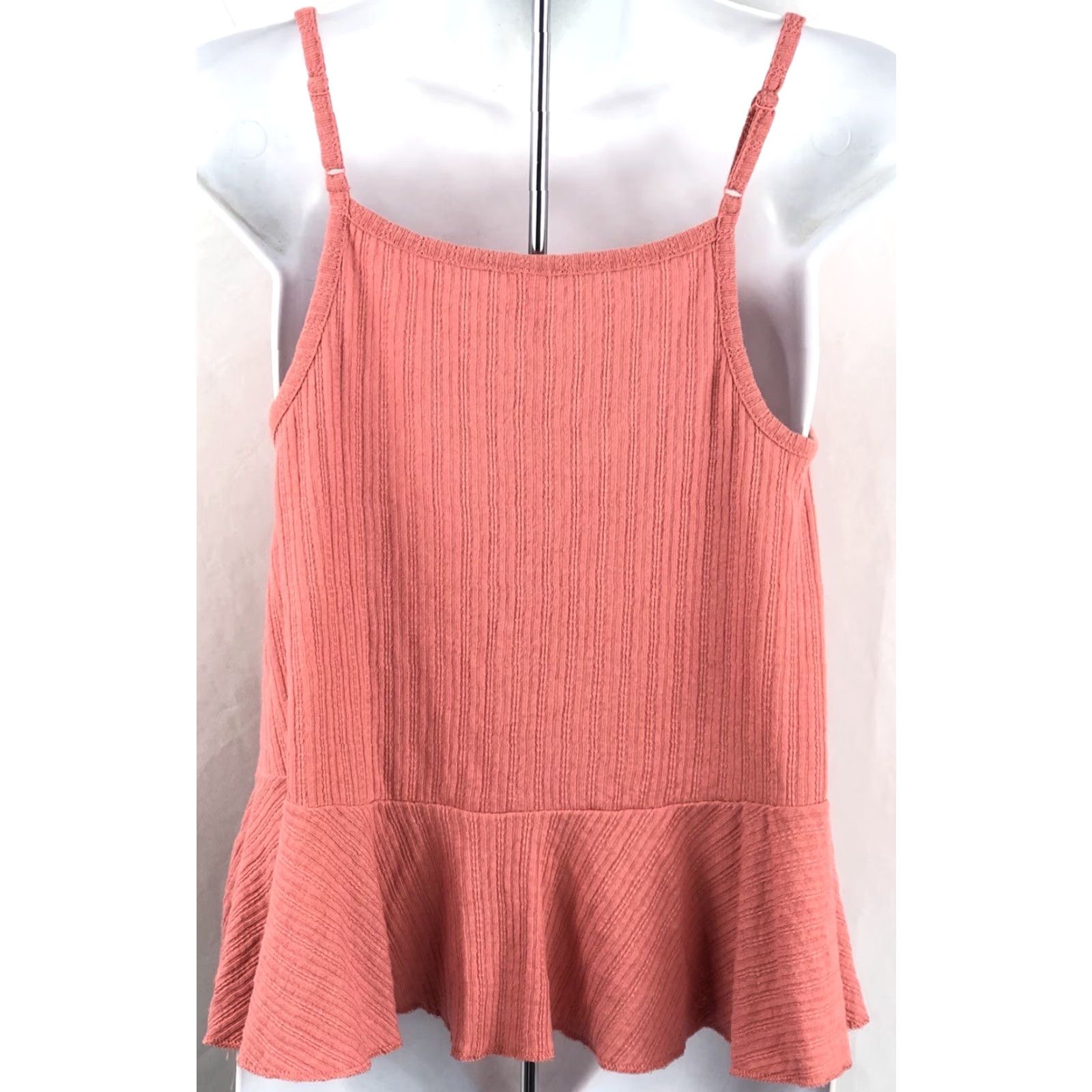 Old Navy Old Navy Gauzy Swing Ruffle Peplum Halter Tank Top XS Mauve V-Neck Strappy Boho Tank Womens XS Mauve/ Pink Bohemian 90s Vintage Size XS / US 0-2 / IT 36-38 - 3 Thumbnail