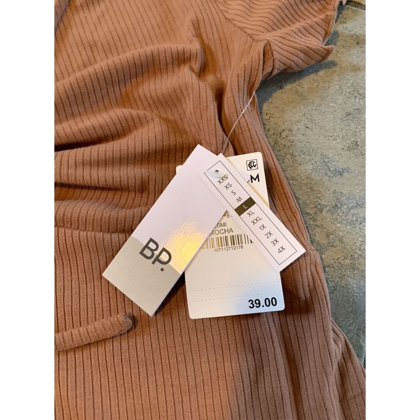 Vintage BP Tie Front Lettuce Edge Mini Dress - Tan Mocha L Size - Casual Office Siren Size L / US 10 / IT 46 - 5 Thumbnail