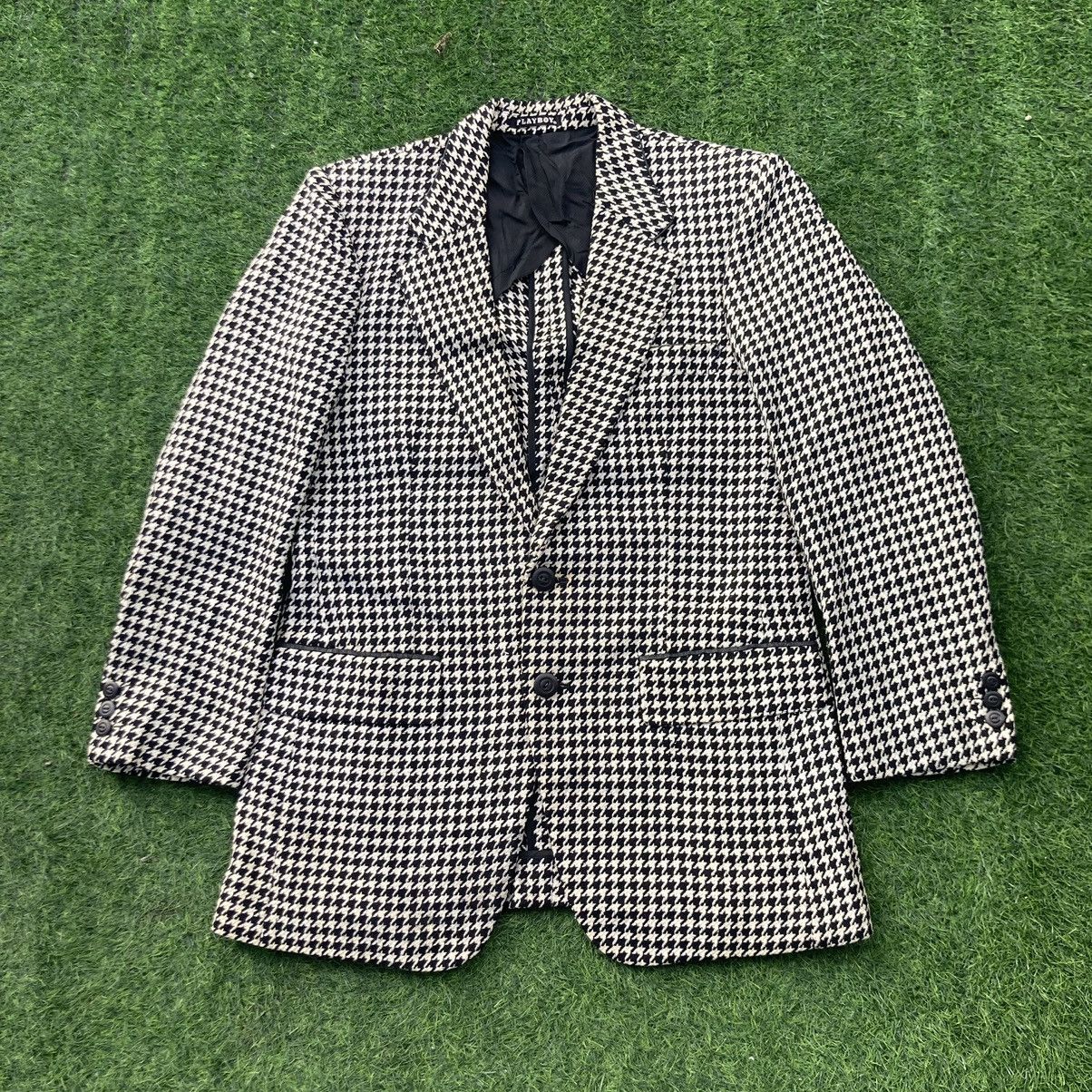 Playboy PLAYBOY HOUNDSTOOTH BLAZER JACKET Size US M / EU 48-50 / 2 - 2 Thumbnail