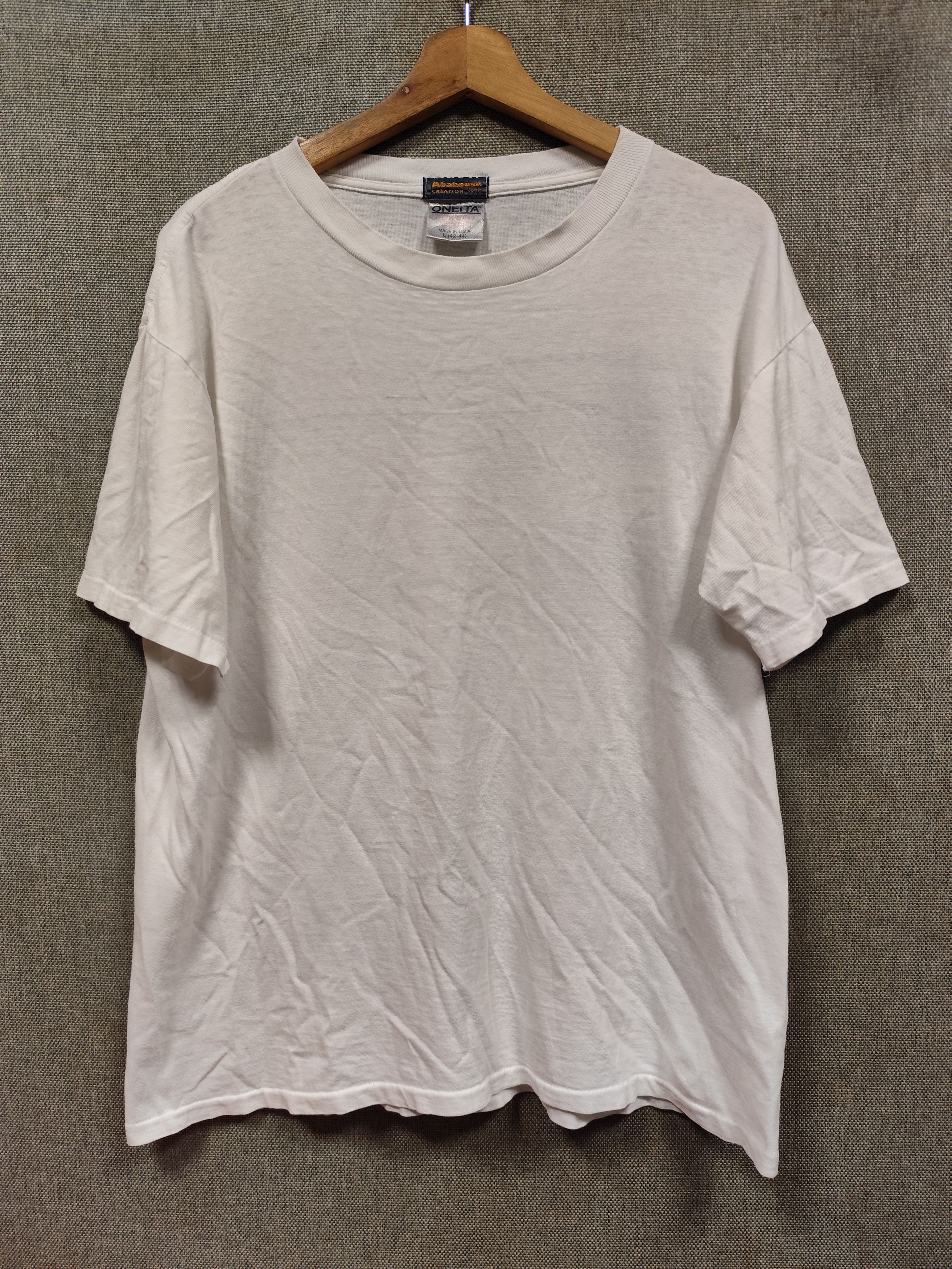 ABAHOUSE × Vintage Vintage 90s t shirt abahouse tag oneita made in usa Size US L / EU 52-54 / 3 - 2 Thumbnail