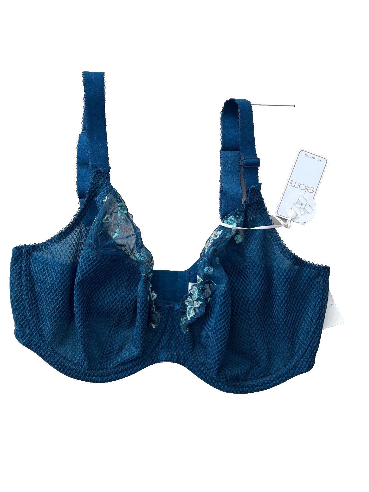 Other Elomi J Hook Charley Floral Bra in Petrol ( 36I ) Size 3XL / US 20-22 - 4 Thumbnail