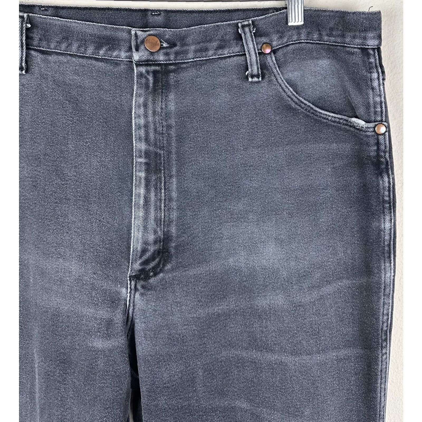 Wrangler Wrangler 938 Jeans Bootcut Slim 38x30 Black 5-Pocket Denim Stretch ACTUAL Slim Fit Cowboys Western Mens Jeans Size US 38 / EU 54 - 4 Thumbnail