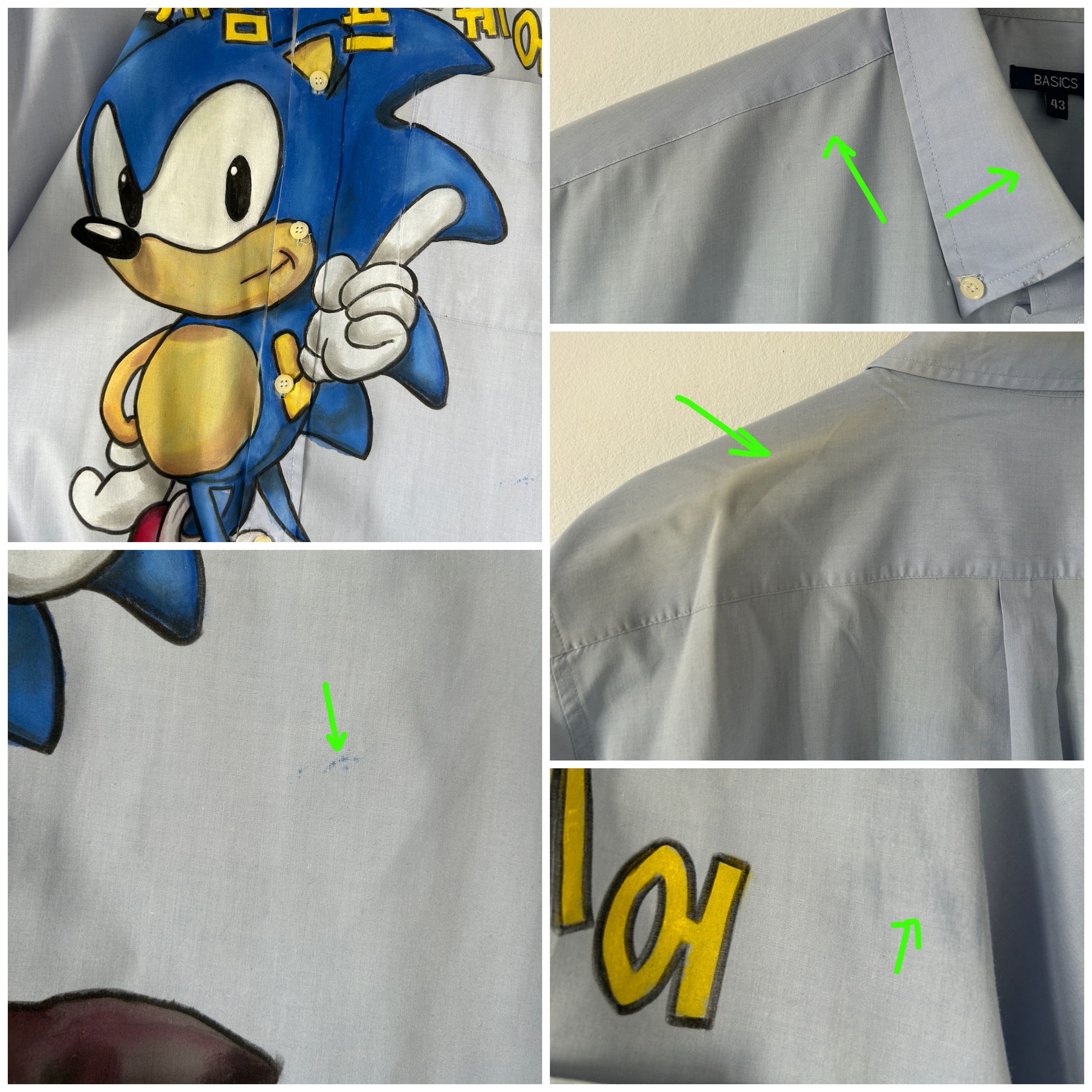 Other Custom reworked Sonic the Hedgehog button up Size XXL / US 16-18 / IT 52-54 - 9 Thumbnail