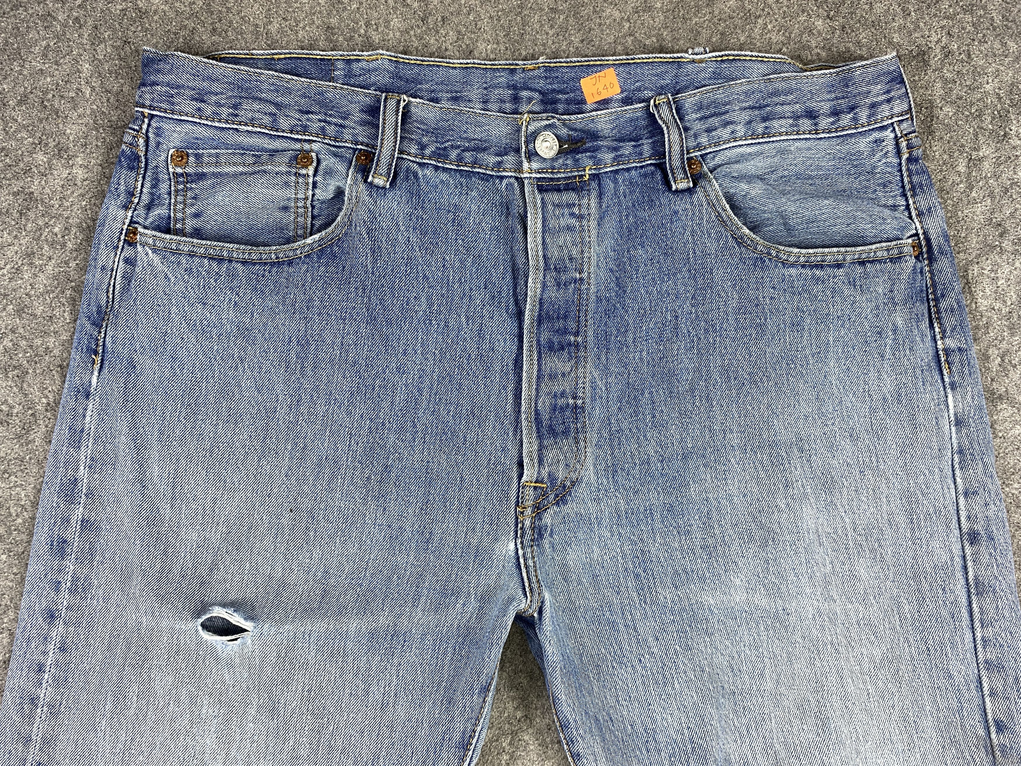 Japanese Brand Mid Blue Vintage Levi's 501 Jeans 38x35 Denim -JN1640 Size US 38 / EU 54 - 3 Thumbnail
