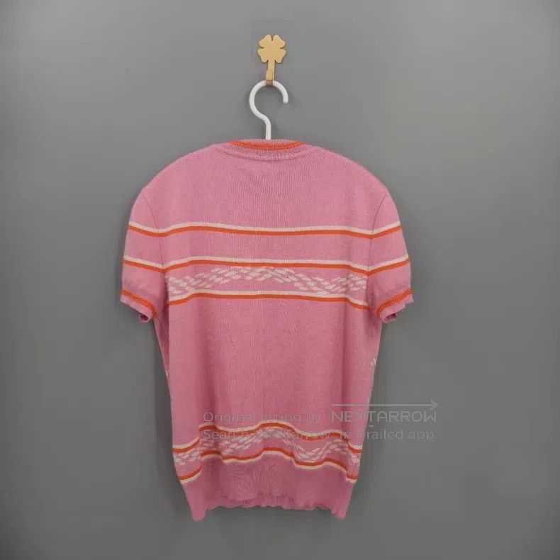 Hermes Hermes Pink Pig Nose Cashmere Knit Short Sleeve Size S / US 4 / IT 40 - 2 Thumbnail