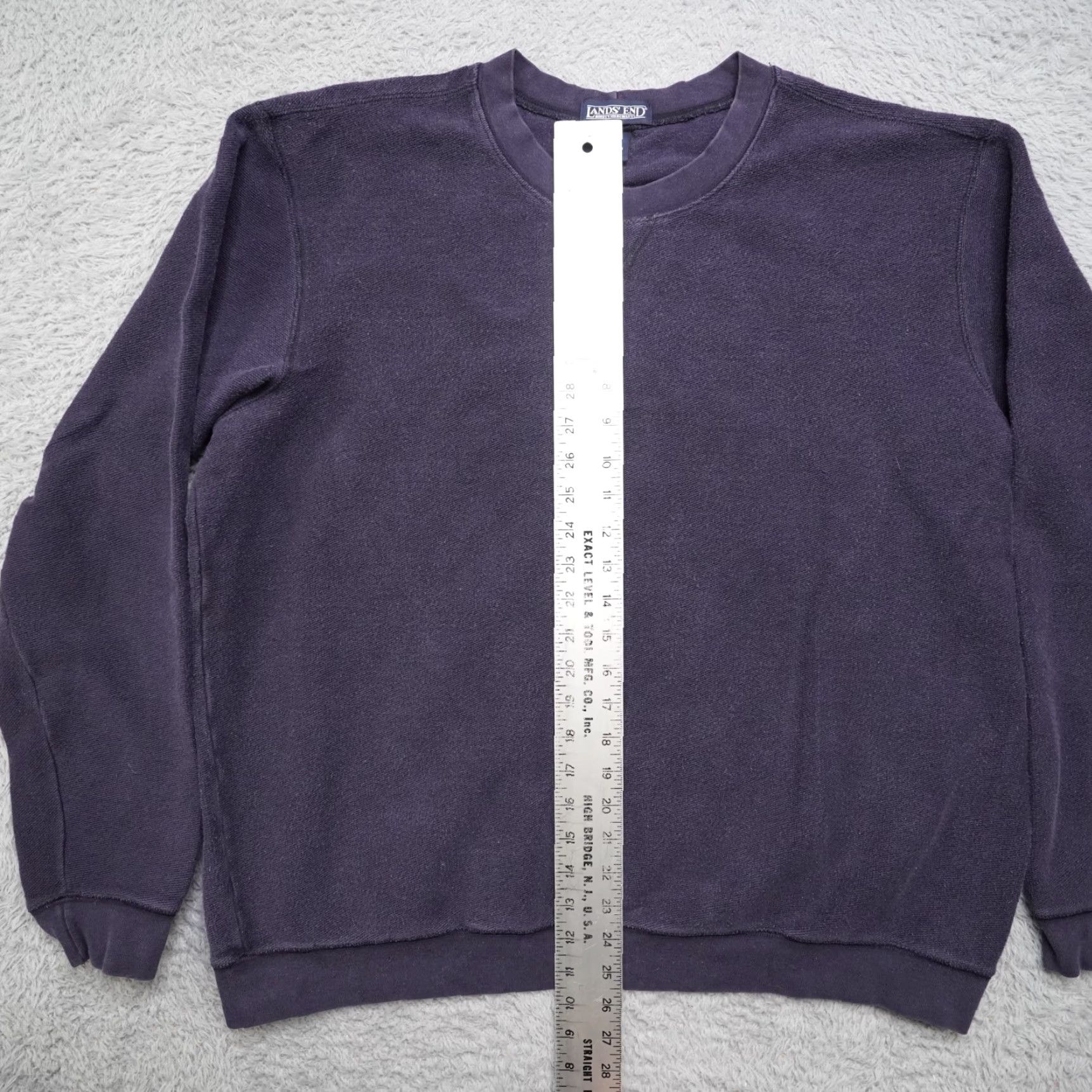 Lands' End VINTAGE Lands' End Sweatshirt Mens XL Navy Blue Crew Neck 90s Pullover Cotton Size US XL / EU 56 / 4 - 4 Thumbnail