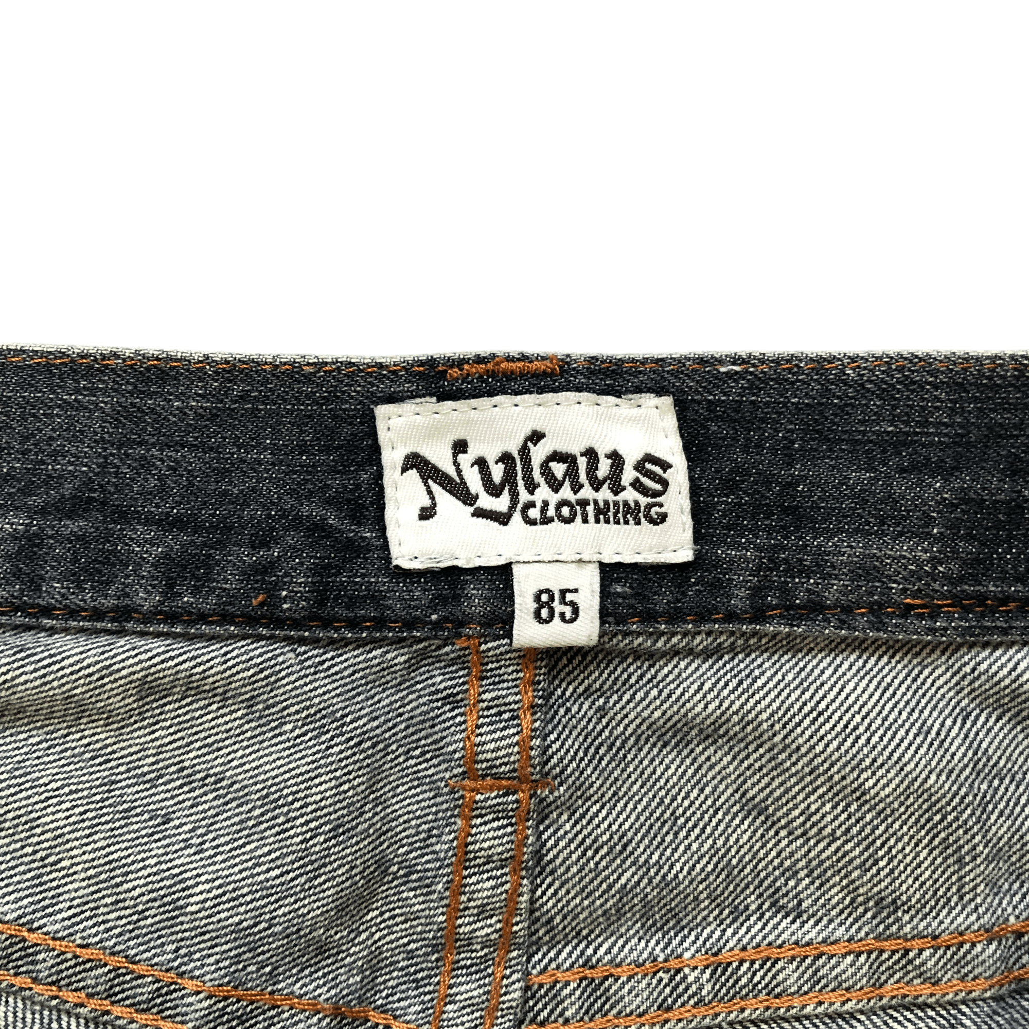 Japanese Brand FLARE TRASHED DISTRESSED DENIM PANTS BY NYLOUS #5970-216 Size US 33 - 9 Thumbnail