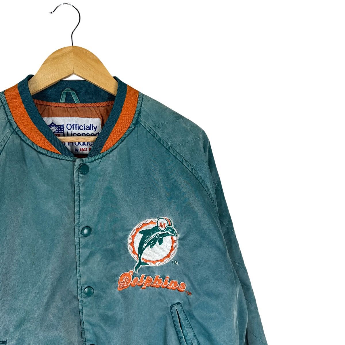 NFL 🌟VINTAGE 90s MIAMI DOLPHINS NFL BOMBER JACKET Size US M / EU 48-50 / 2 - 3 Thumbnail