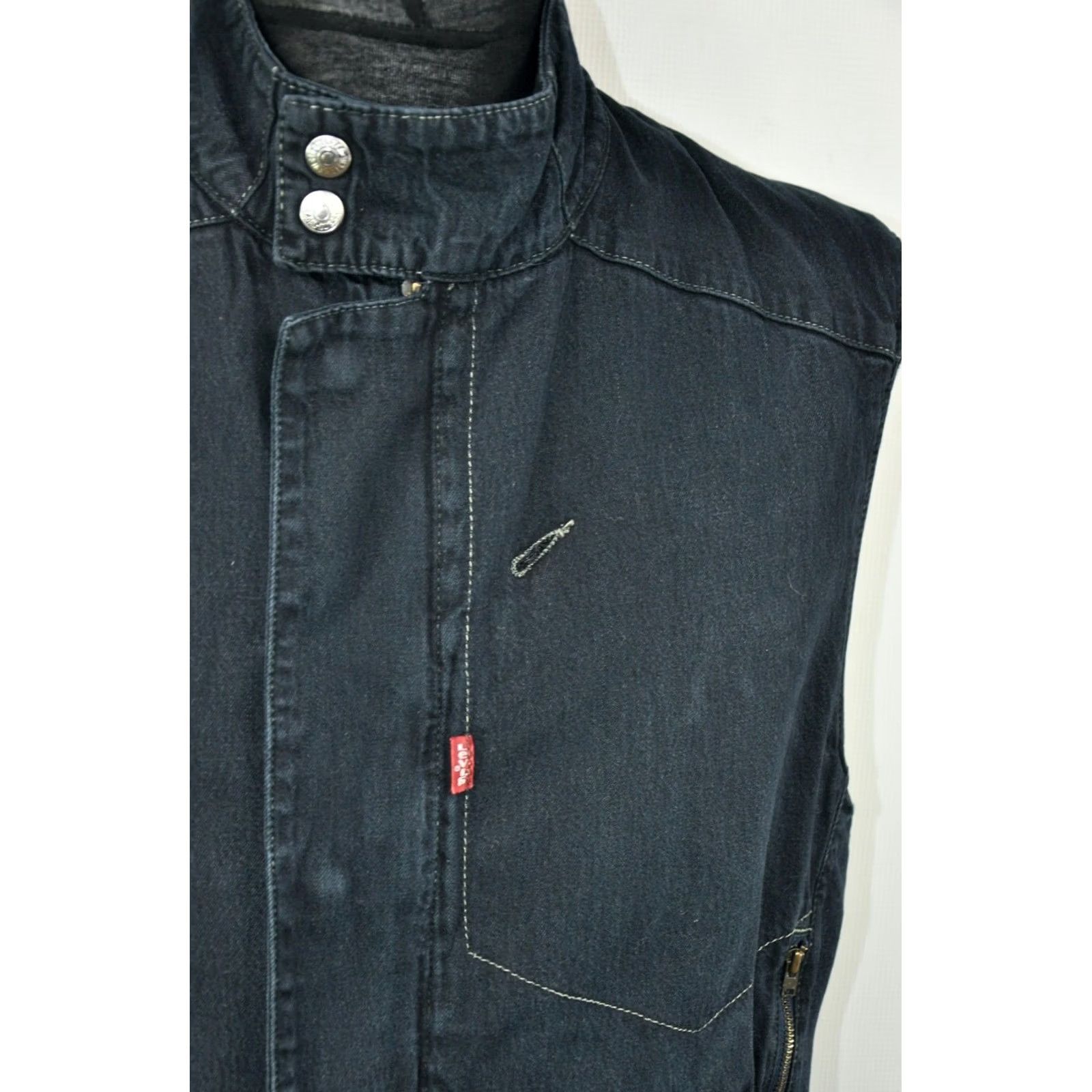 Levi's Levi's Engineered 70113 Denim Vest L Men Blue Zip Shirt? Size US L / EU 52-54 / 3 - 4 Thumbnail