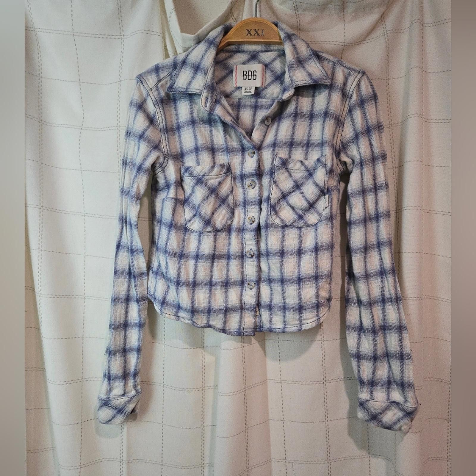 Bdg BDG Dakota Crop Flannel Size XS / US 0-2 / IT 36-38 - 2 Thumbnail