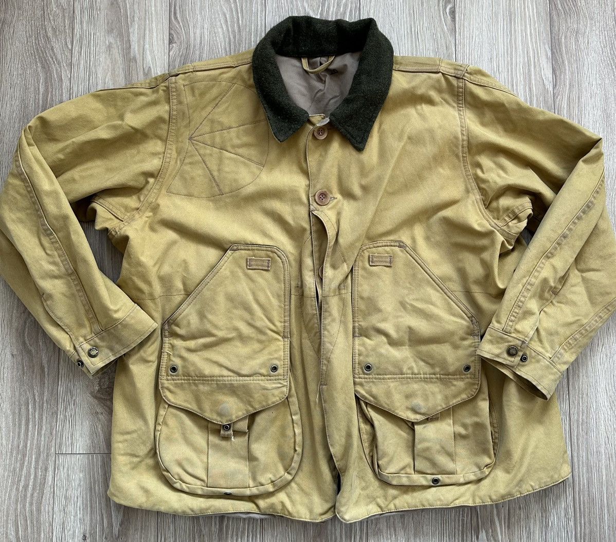 Filson Vintage Filson Tin Cloth Field Waxed Beige Workwear Jacket Size US XXL / EU 58 / 5 - 2 Thumbnail