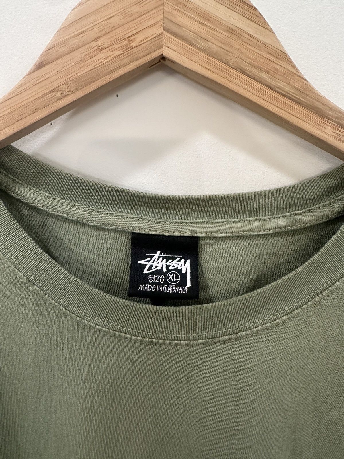 Stussy Stussy Champion Pigment Dyed Tee Artichoke Green XL Size US XL / EU 56 / 4 - 3 Thumbnail