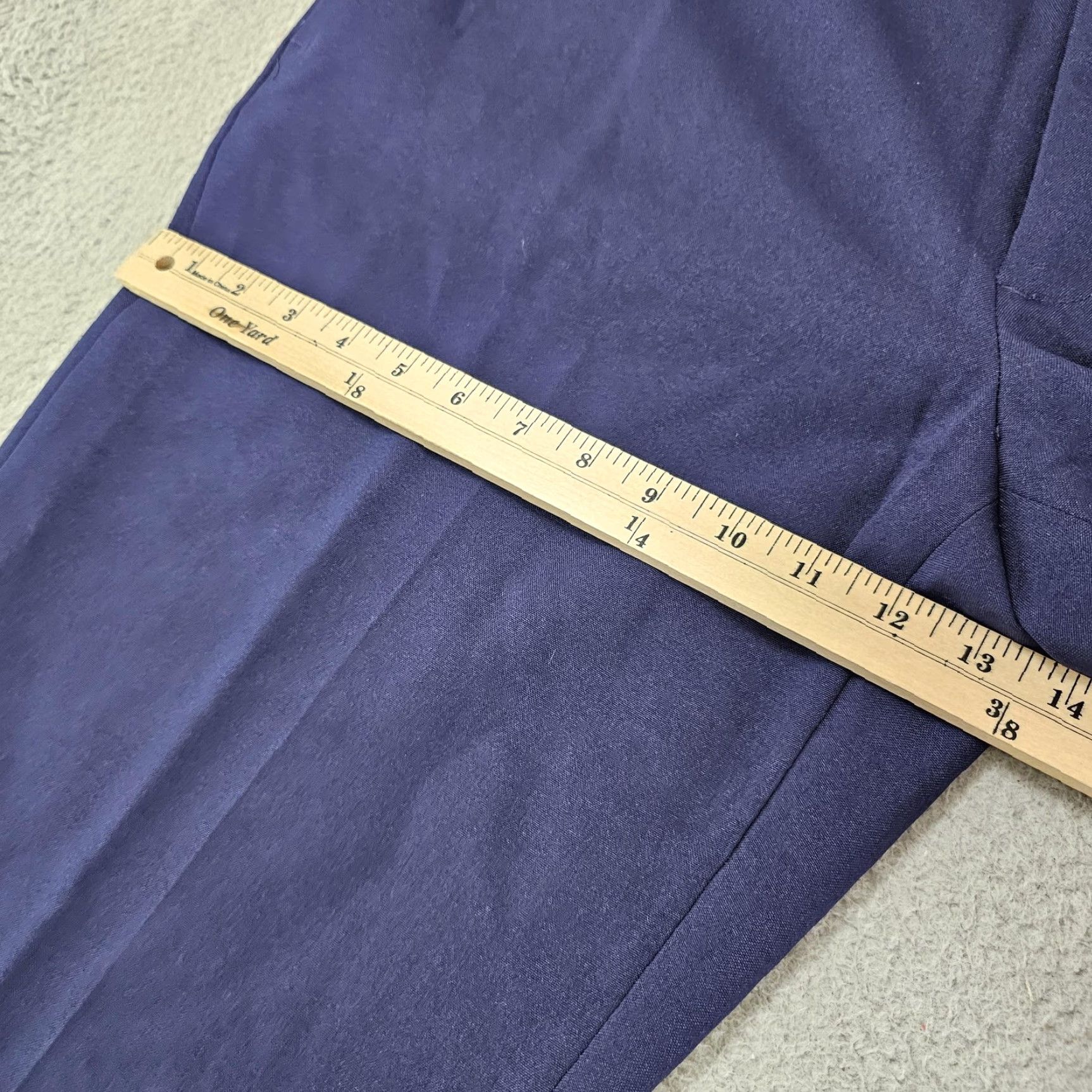 Geoffrey Beene VINTAGE Geoffrey Beene Pants Mens 38x28 Navy Dress Slacks Polyester Classic Size US 38 / EU 54 - 7 Thumbnail