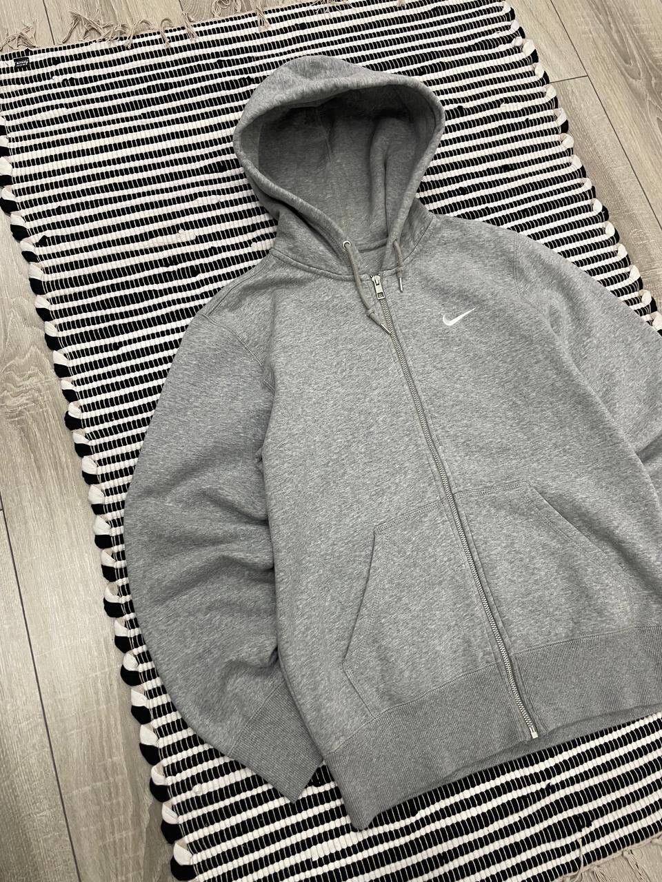 Japanese Brand × Nike × Vintage Vintage Nike Zip Up Swoosh Hoodie Y2K Size US M / EU 48-50 / 2 - 2 Thumbnail