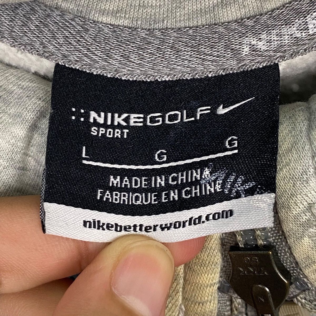 Vintage Vintage Nike Golf Full Zip Hoodie Sweater Gray Size M Size US M / EU 48-50 / 2 - 6 Thumbnail