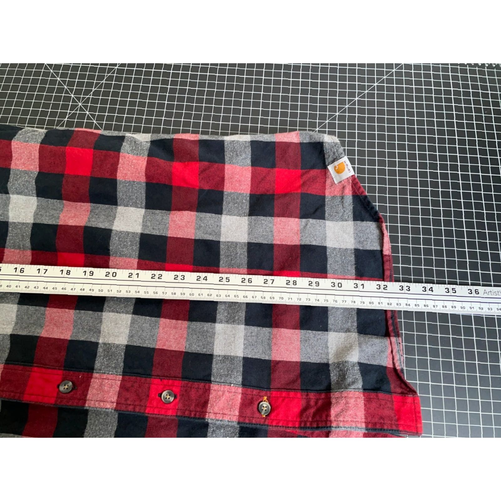 Carhartt Carhartt Flannel Shirt Adult 2XL Red Black Plaid Heavyweight Original Fit Workwear Mens Size US XXL / EU 58 / 5 - 6 Thumbnail
