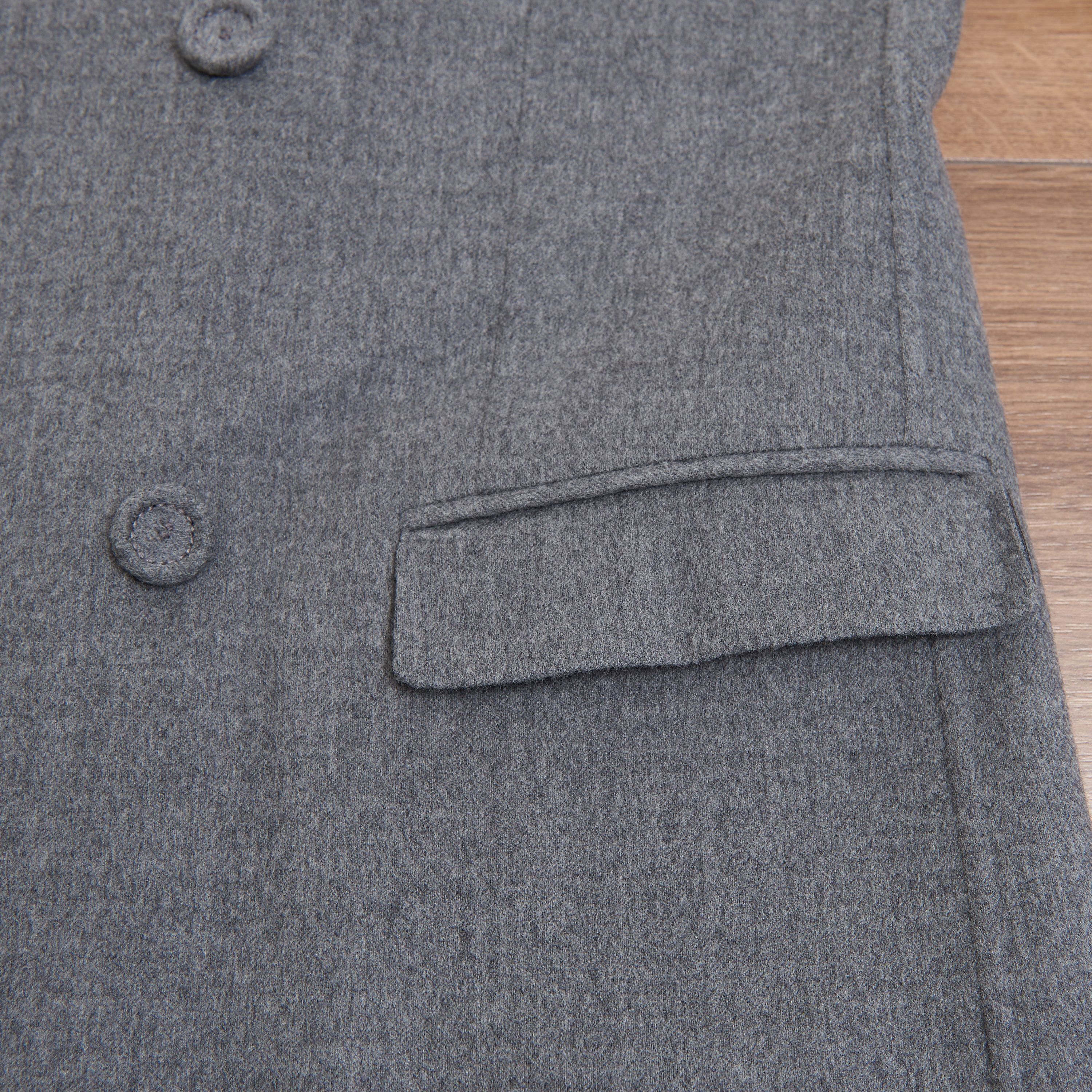 Dior Double Breasted Coat In Gray Virgin Wool Size US M / EU 48-50 / 2 - 12 Thumbnail