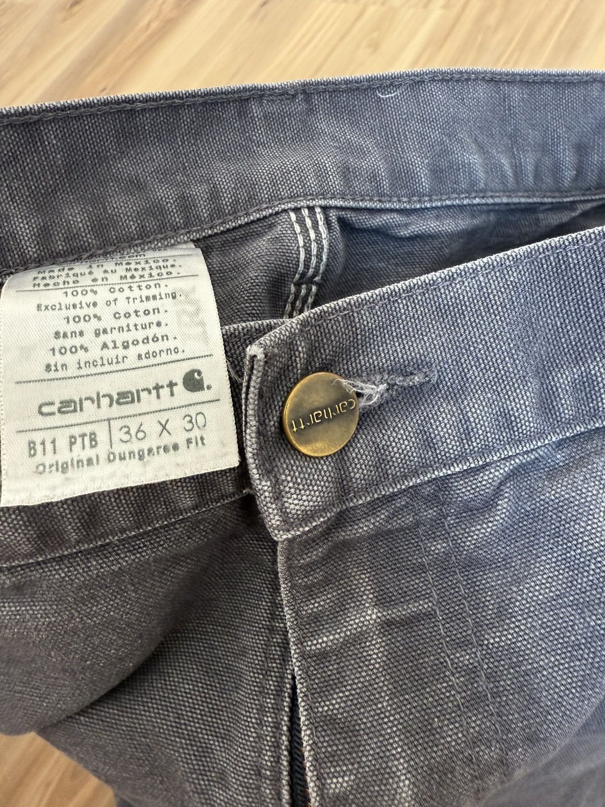 Carhartt Original dungaree 36 30 Size US 36 / EU 52 - 3 Thumbnail