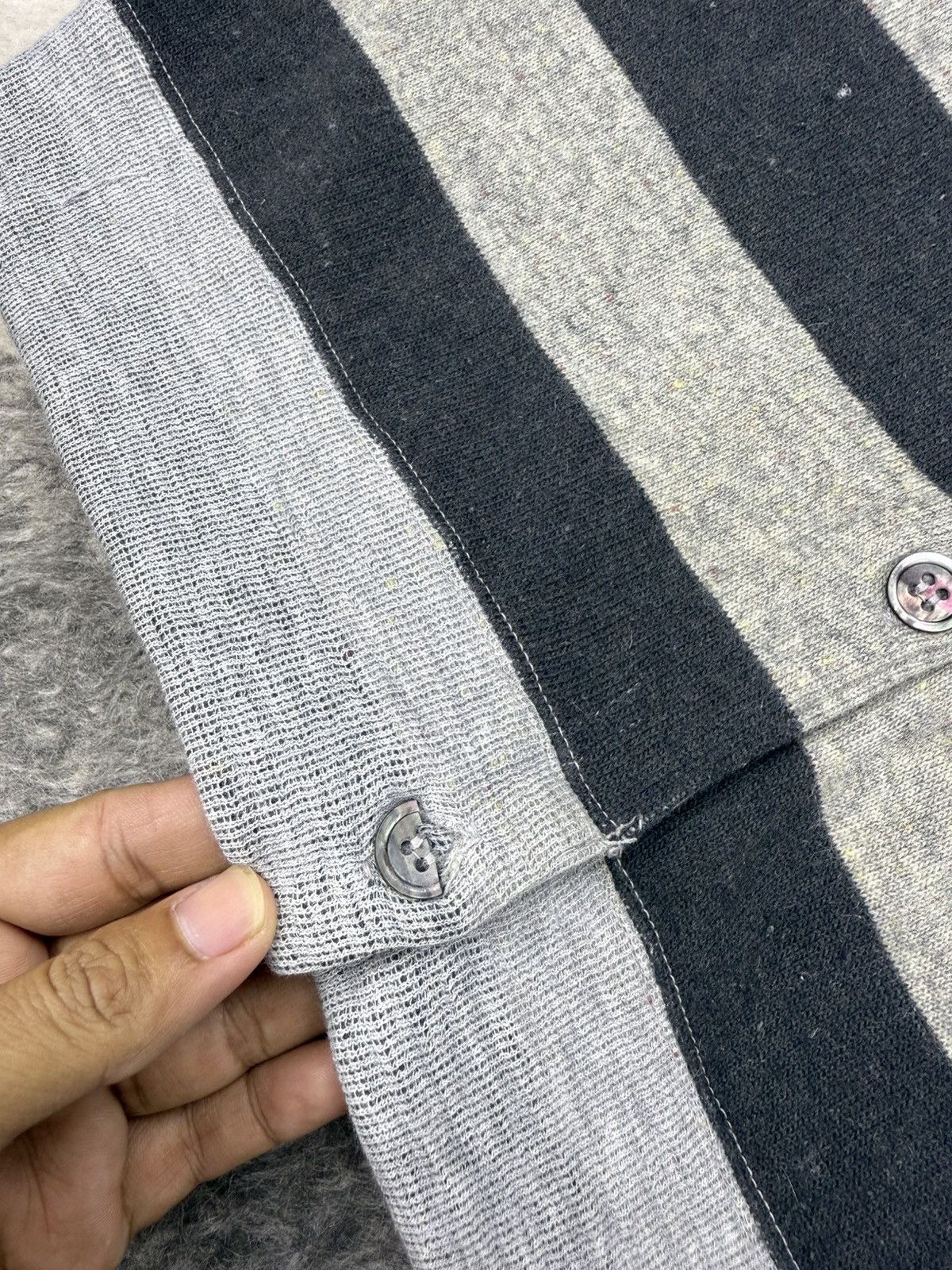 Final Home 90’s RARE Issey Miyake FINAL HOME "Prison Stripes" Cardigan Size US S / EU 44-46 / 1 - 9 Thumbnail