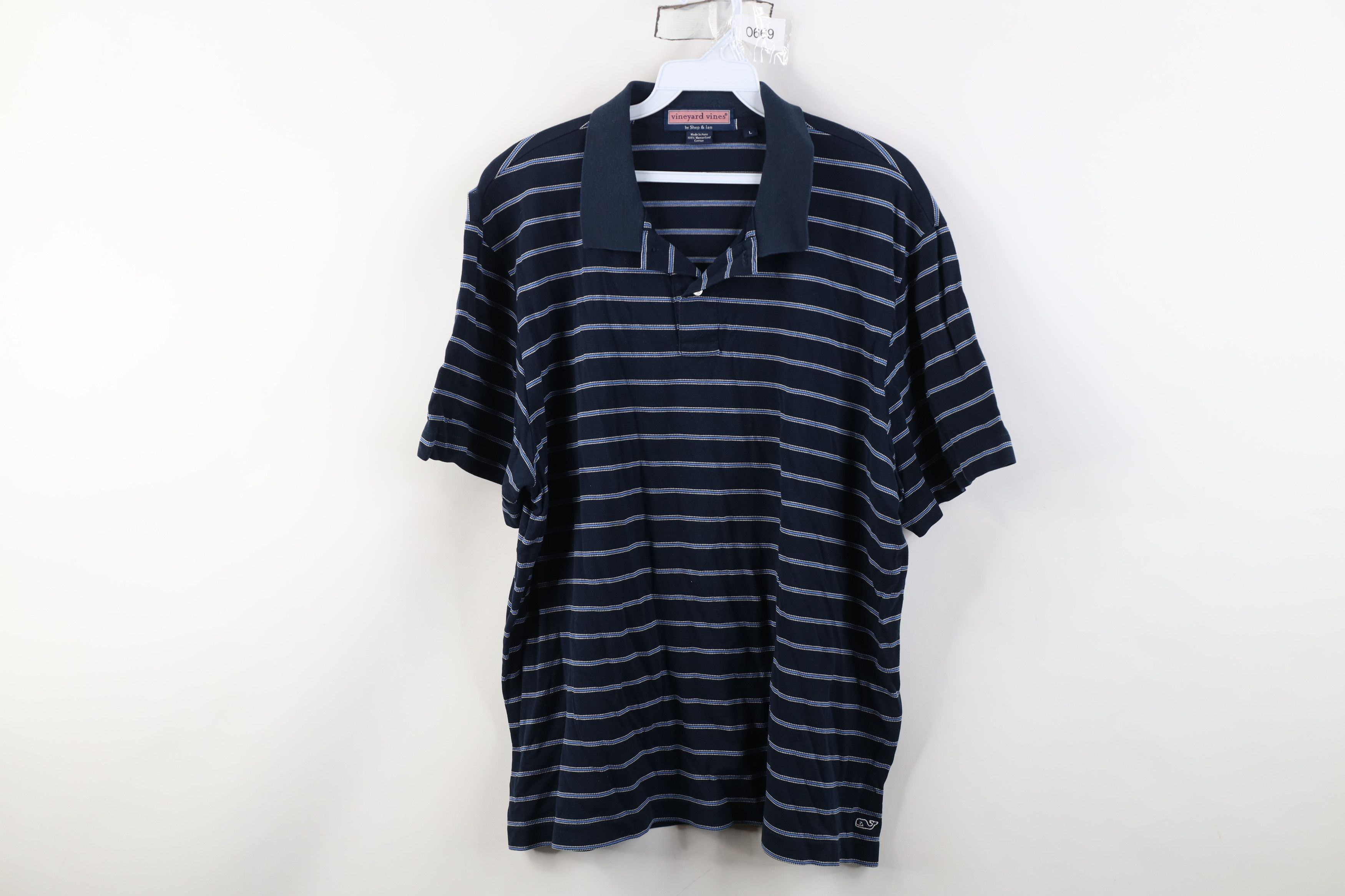 Vineyard Vines Vineyard Vines Knit Collared Golf Polo Shirt Navy Blue Size US L / EU 52-54 / 3 - 1 Thumbnail