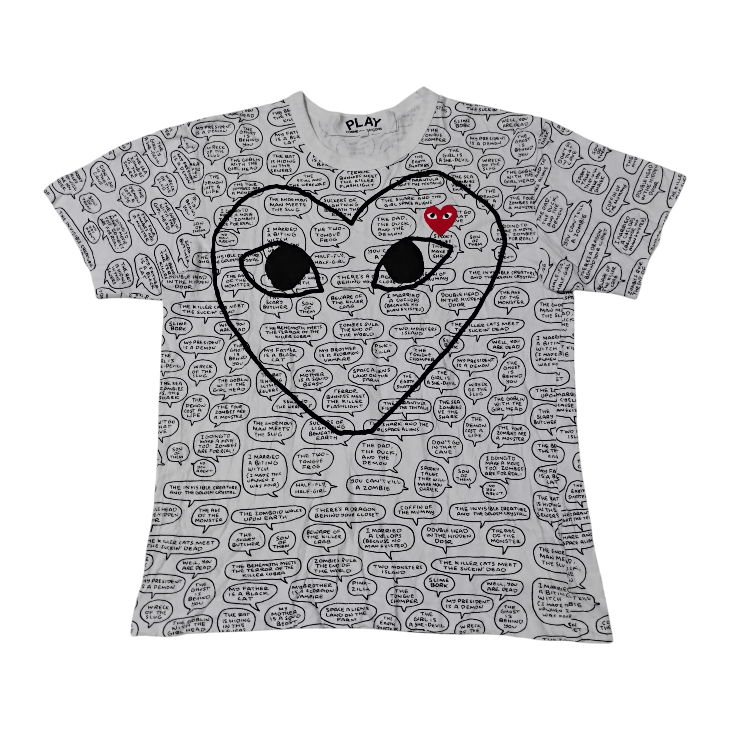 Comme des Garcons PLAY Comme Des Garcons Play x Matt Groening Life In Hell T Shirt Size M / US 6-8 / IT 42-44 - 1 Thumbnail
