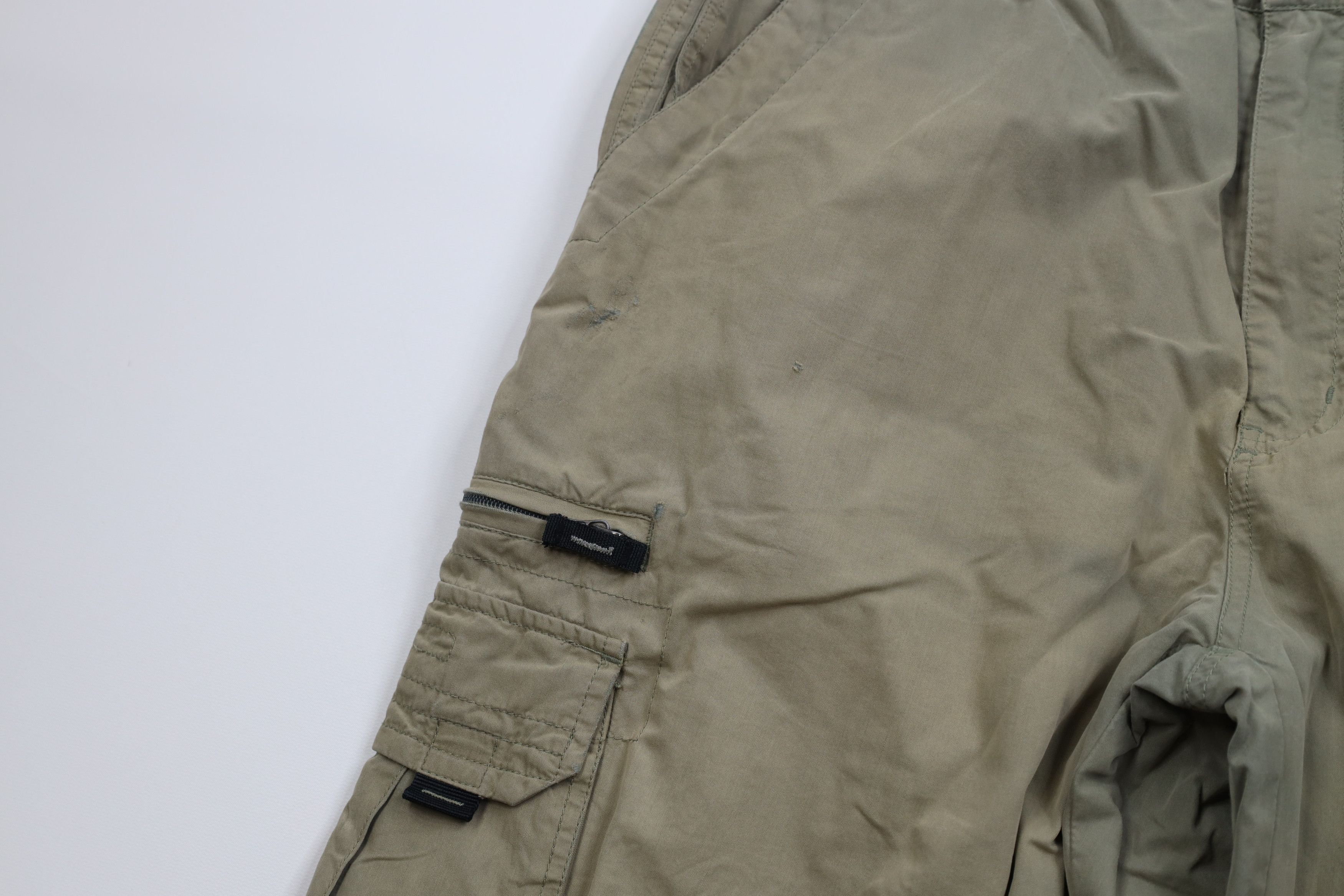 Vintage Vintage 90s Y2K Streetwear Lined Wide Leg Cargo Pants Green Size US 36 / EU 52 - 8 Thumbnail