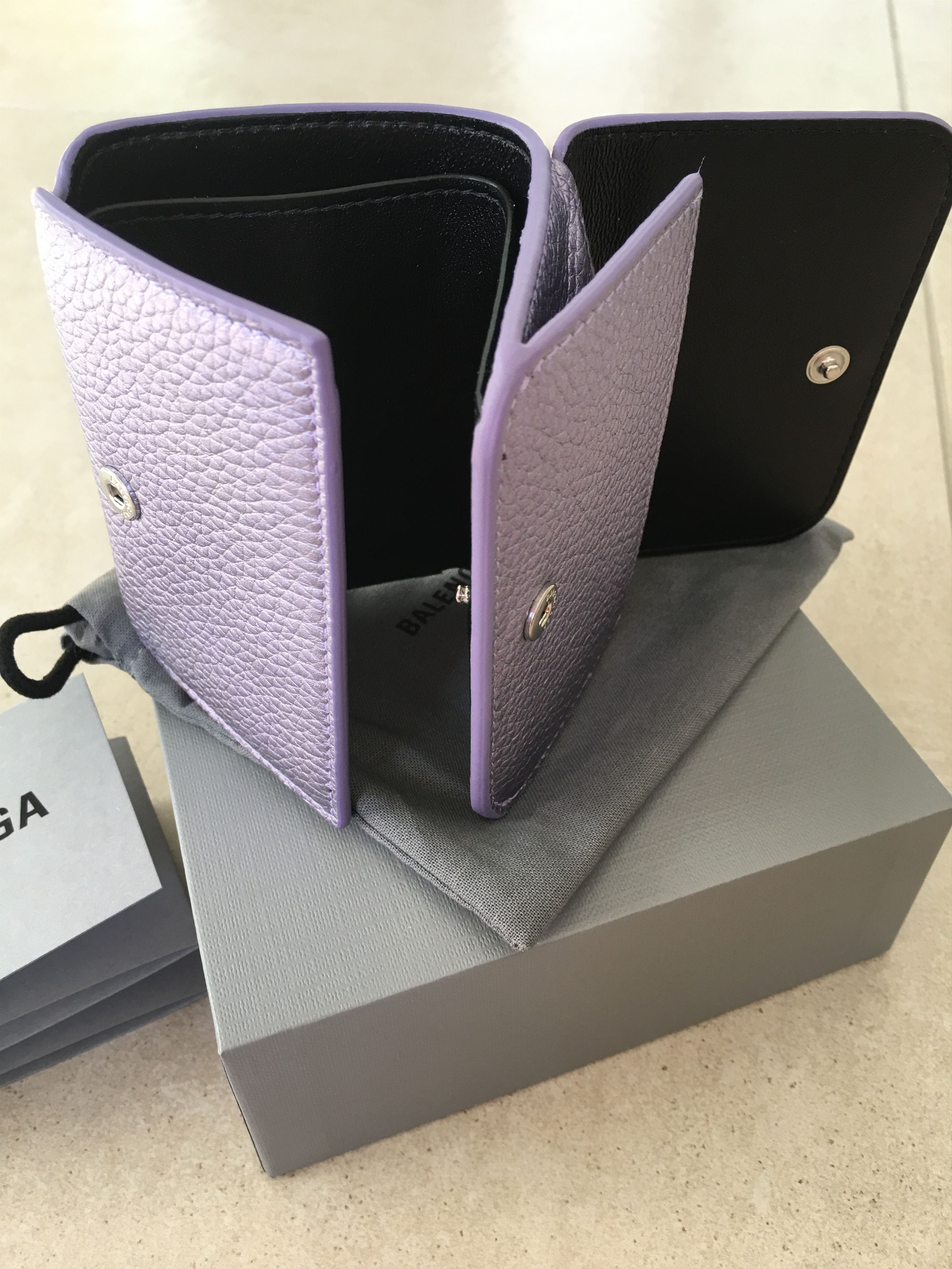 Balenciaga Mini Wallet Metallized Grained Calf Size ONE SIZE - 4 Thumbnail
