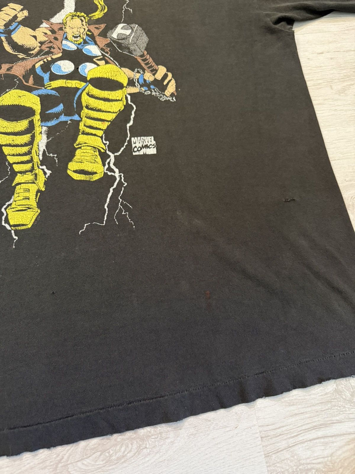Other 1993 Vintage Marvel Comics Thor Thunderstrike Distressed Tee Size US L / EU 52-54 / 3 - 6 Thumbnail