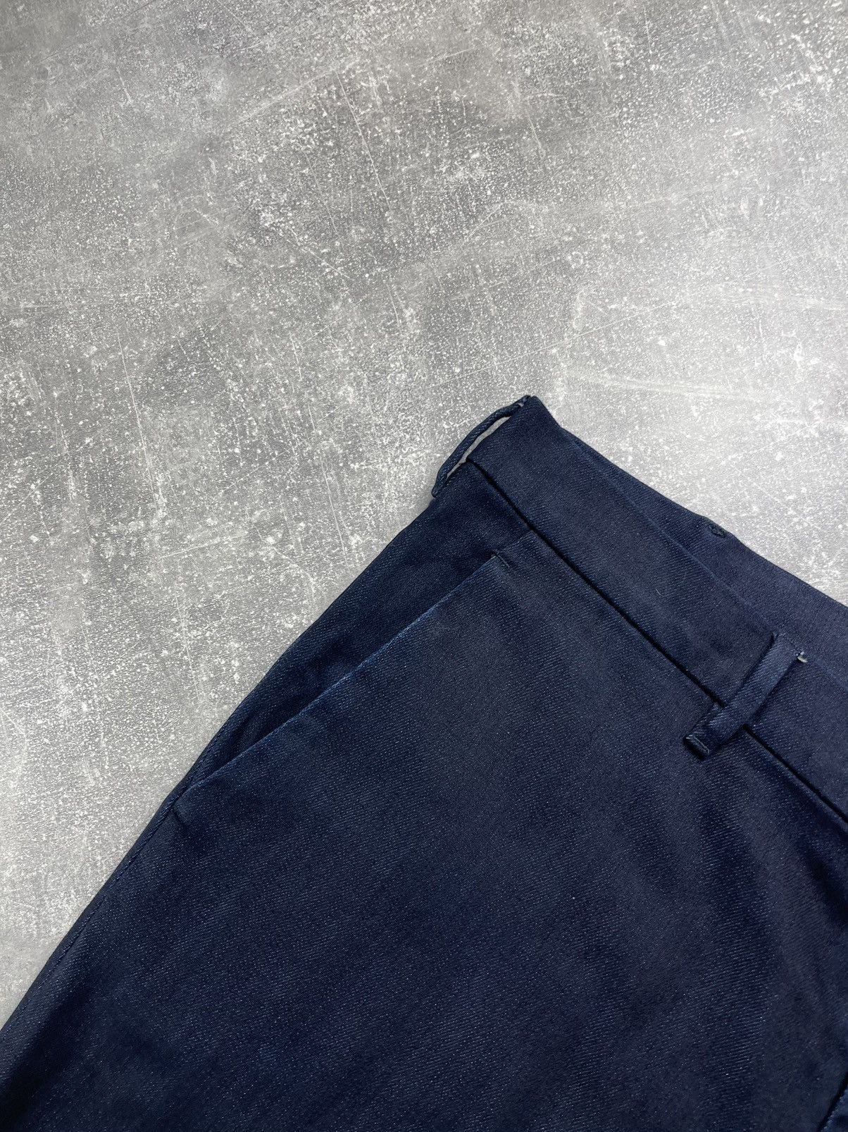 Prada Prada Black Tab Navy Cotton Slim Trousers Dark Blue Size 38 Size US 38 / EU 54 - 8 Thumbnail